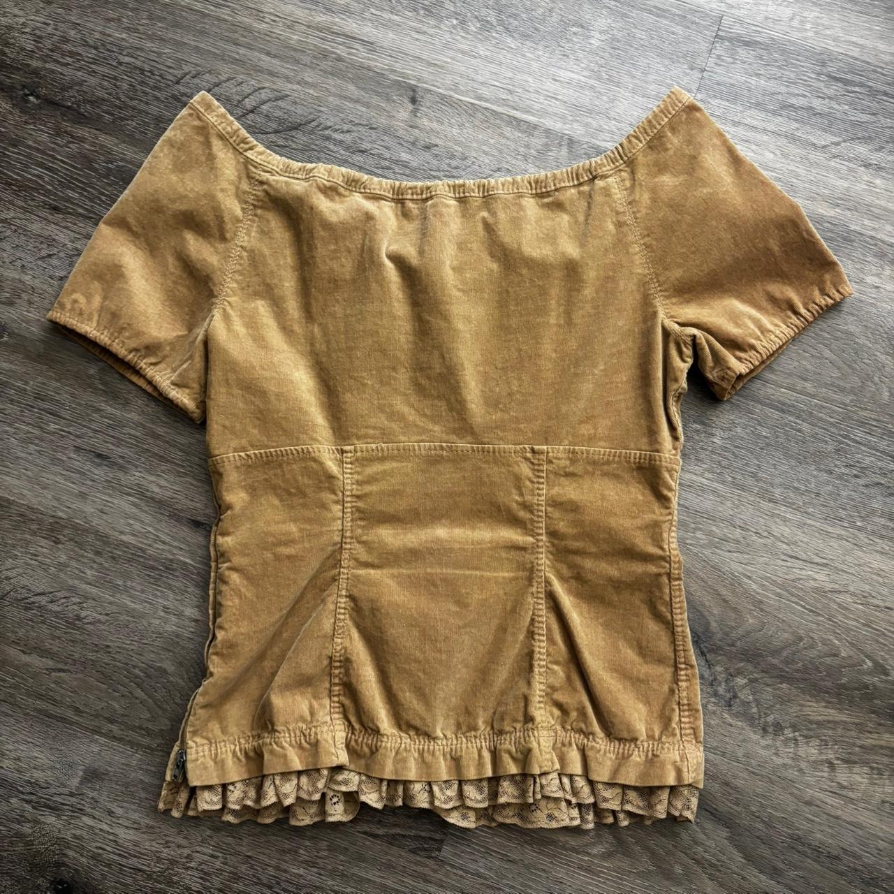 Miu Miu Women's Blouse - Brown/Tan - M – miu miu … - image 2