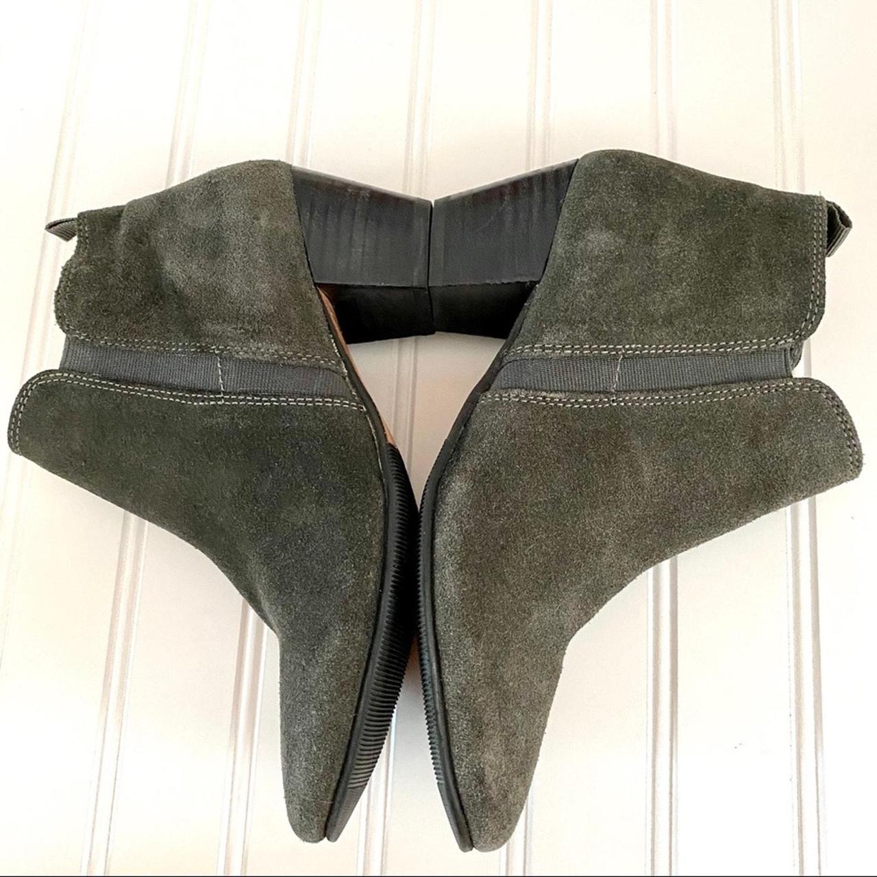 DUNE LONDON Perdy gray suede leather block heel side. Depop