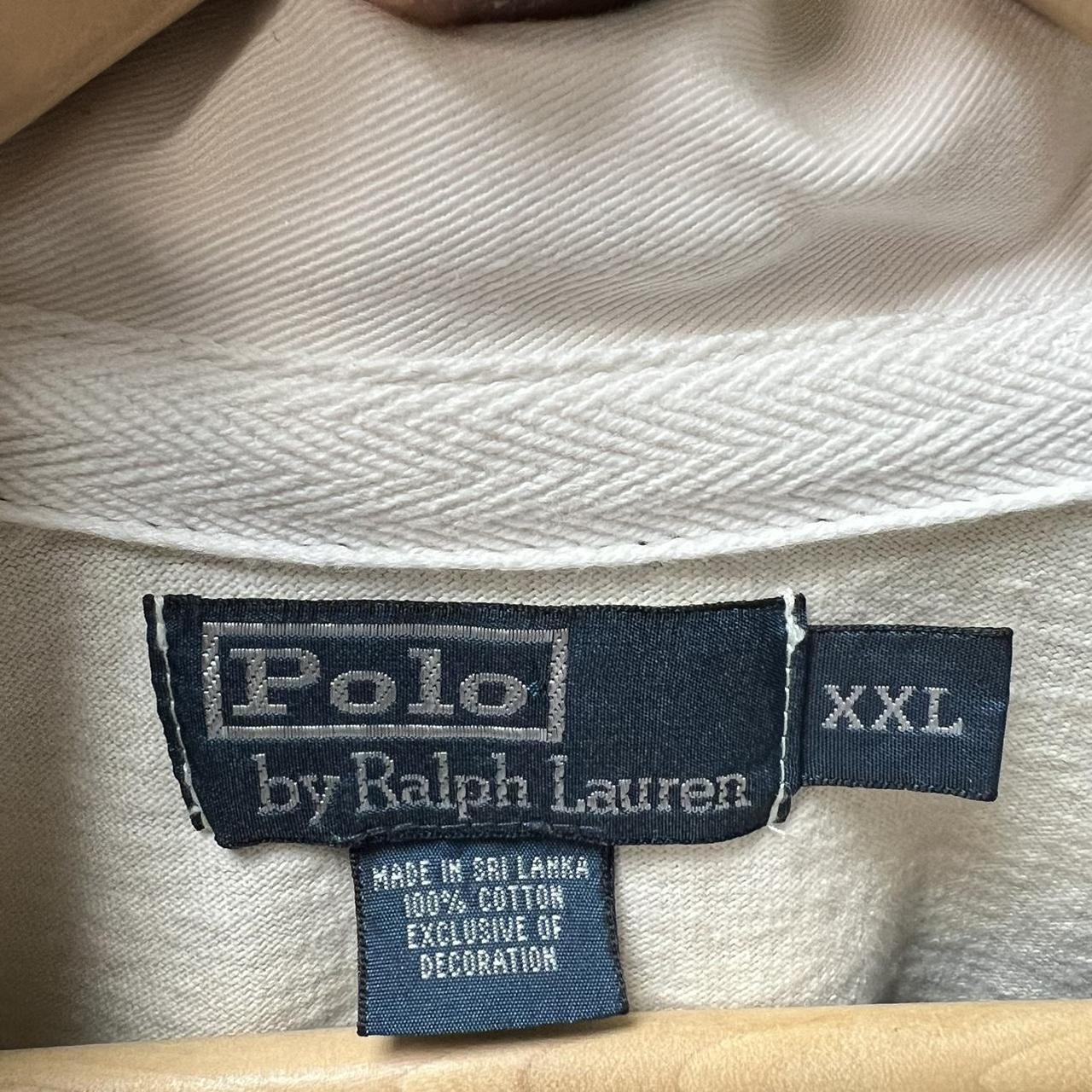 Vintage Polo Ralph Lauren Stripe Hooded Rugby Shirt,... - Depop