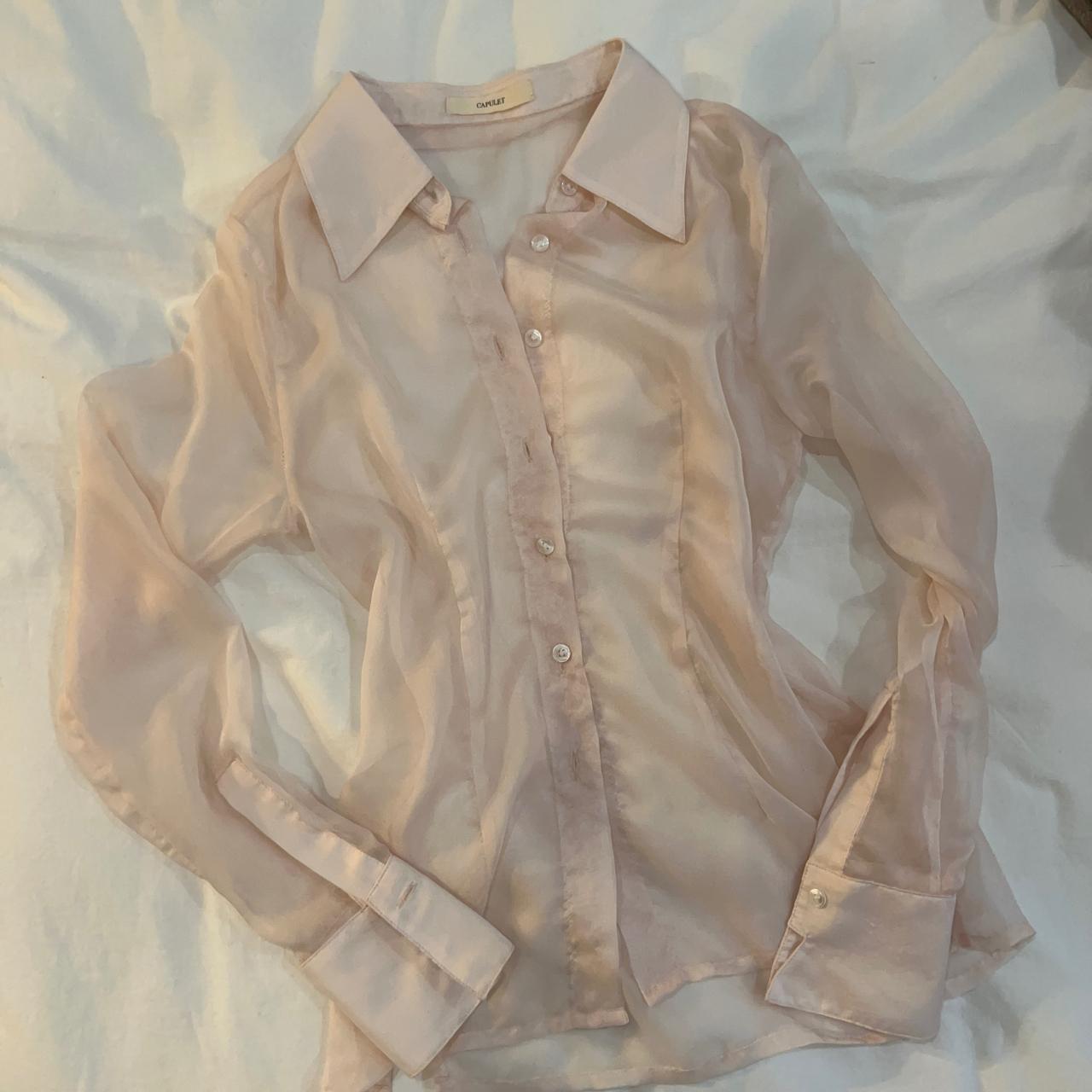 Capulet Women's Cream and Pink Blouse (4)
