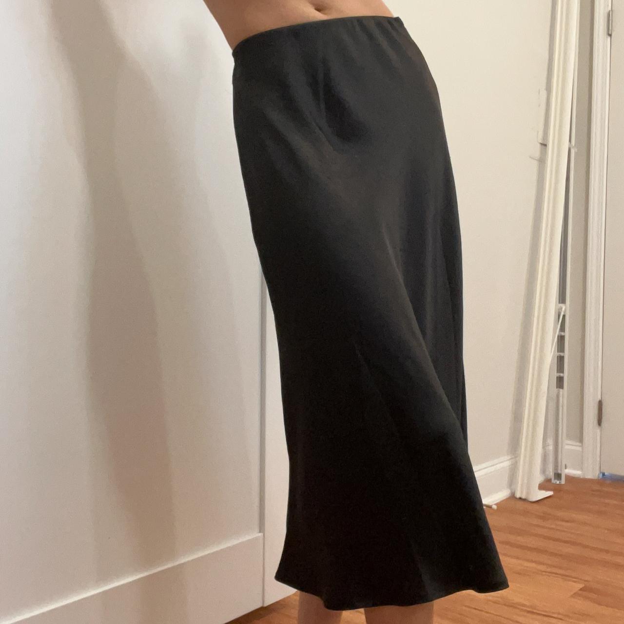 Oak + Fort Women's Black Skirt Depop