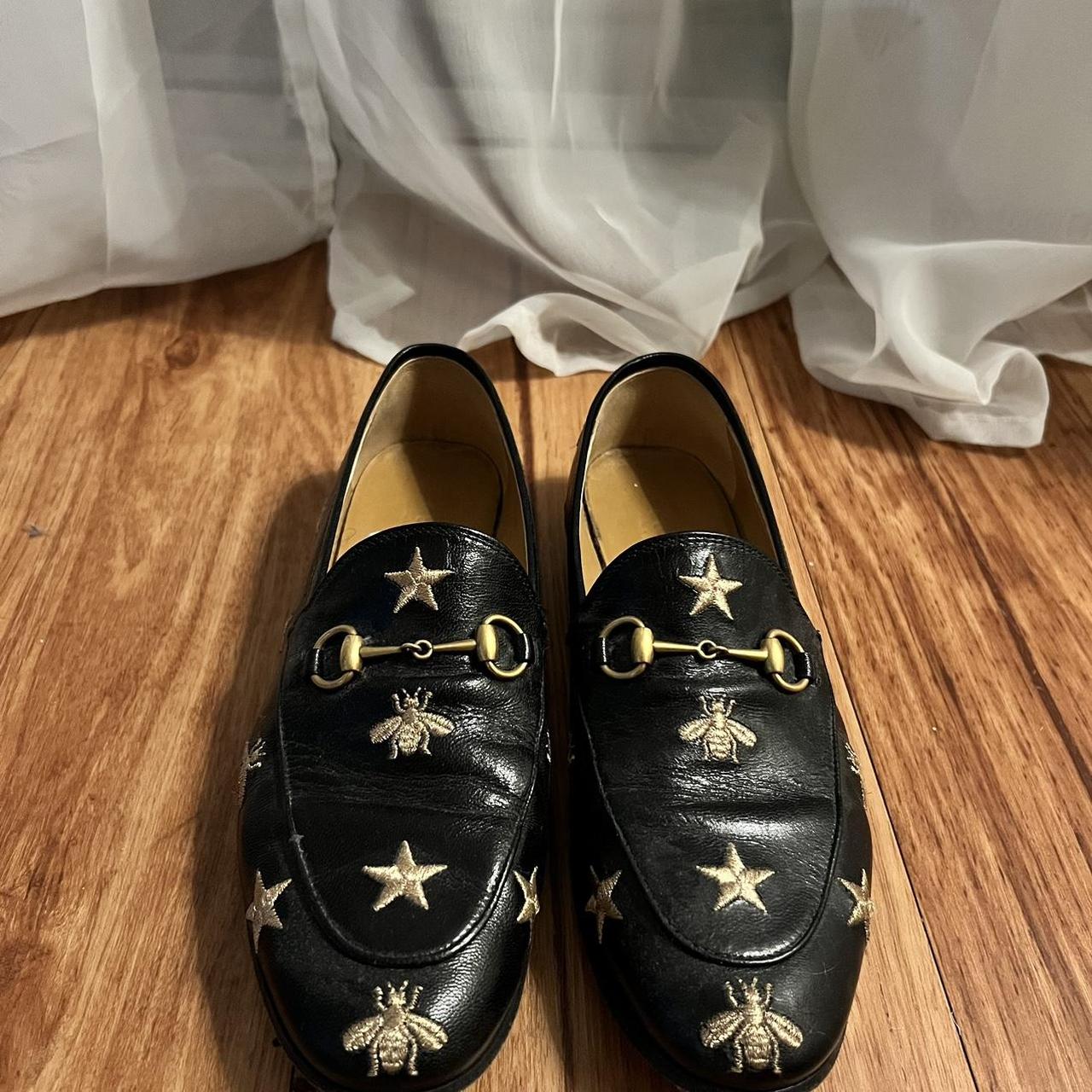 Gucci cheap bee loafers