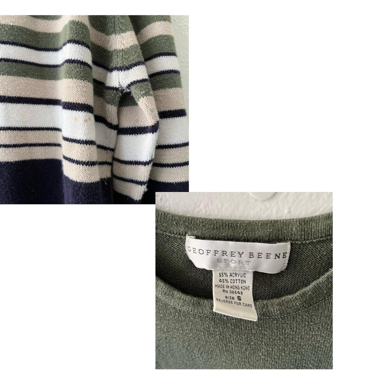 Geoffrey Beene Women's Green and Navy Shirt (4)