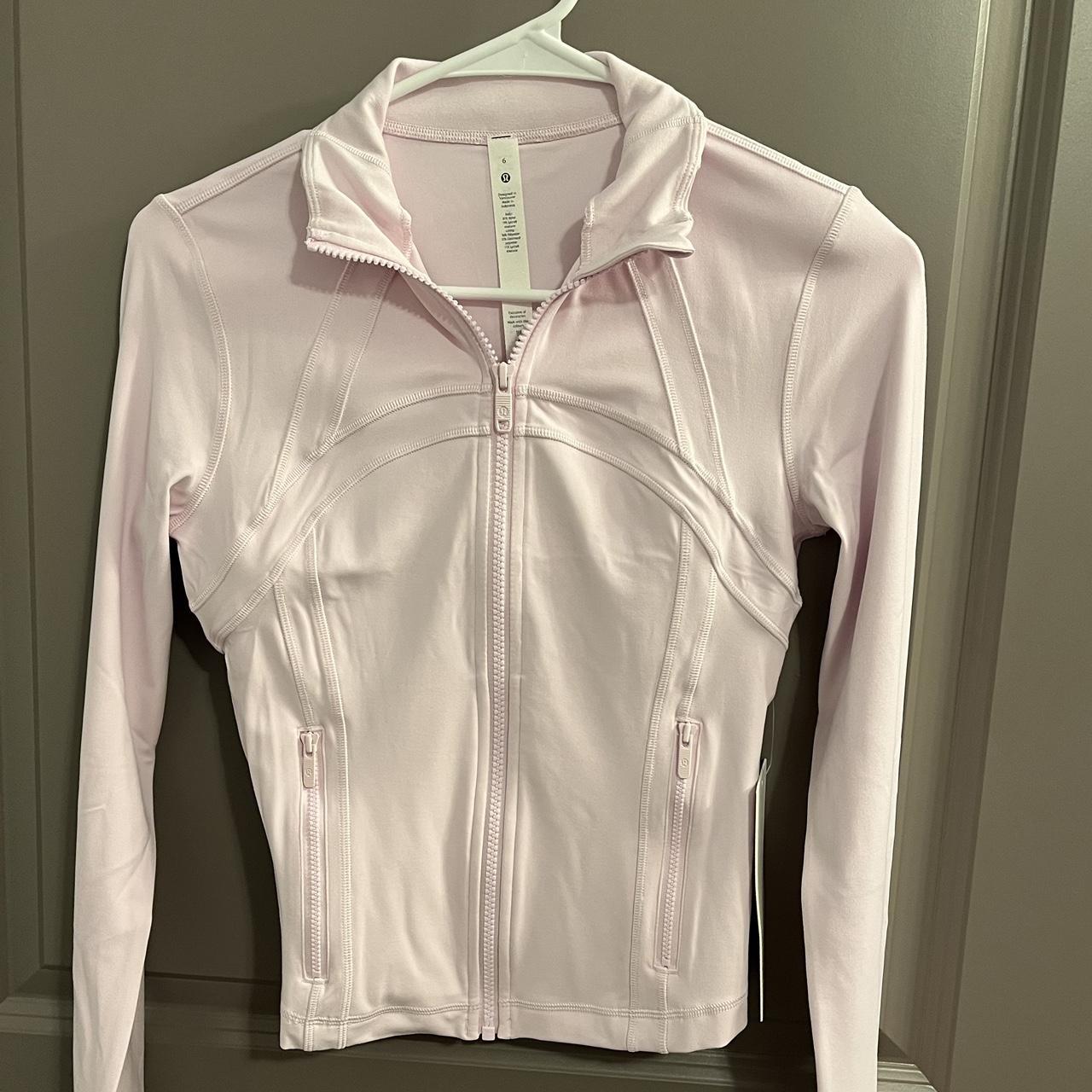 lululemon cropped pink define jacket brand new,... - Depop