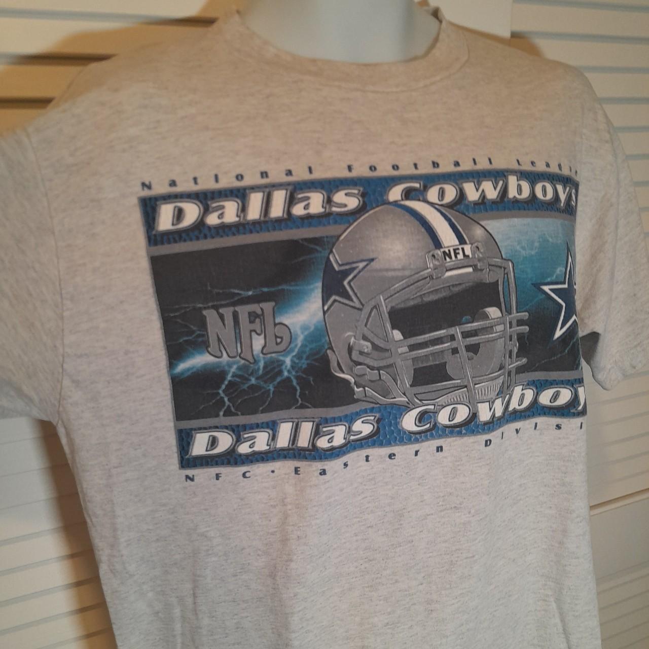 90s Dallas Cowboys Single Stitch Faded Graphic - Depop