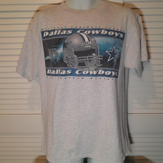 90s Dallas Cowboys Single Stitch Faded Graphic - Depop