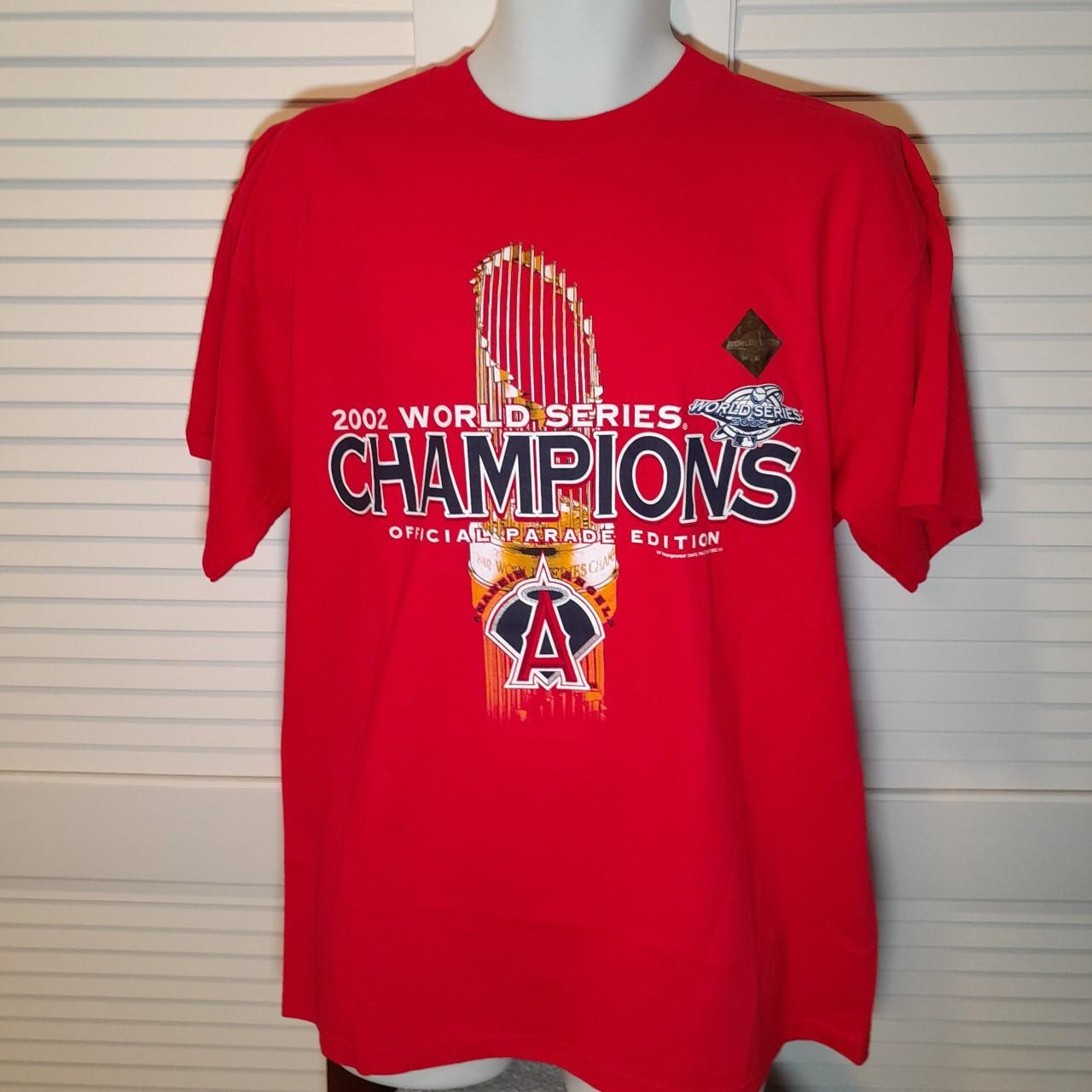 Vintage 2002 Anaheim Angels World Series Champions - Depop