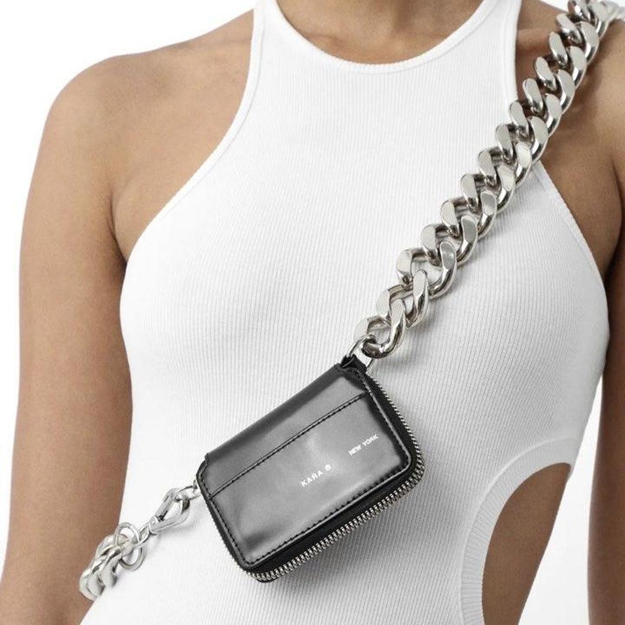 小物 kara wallet chain Shop KARA Chain Leather Bike Wallet Black & Gold | Hypebae