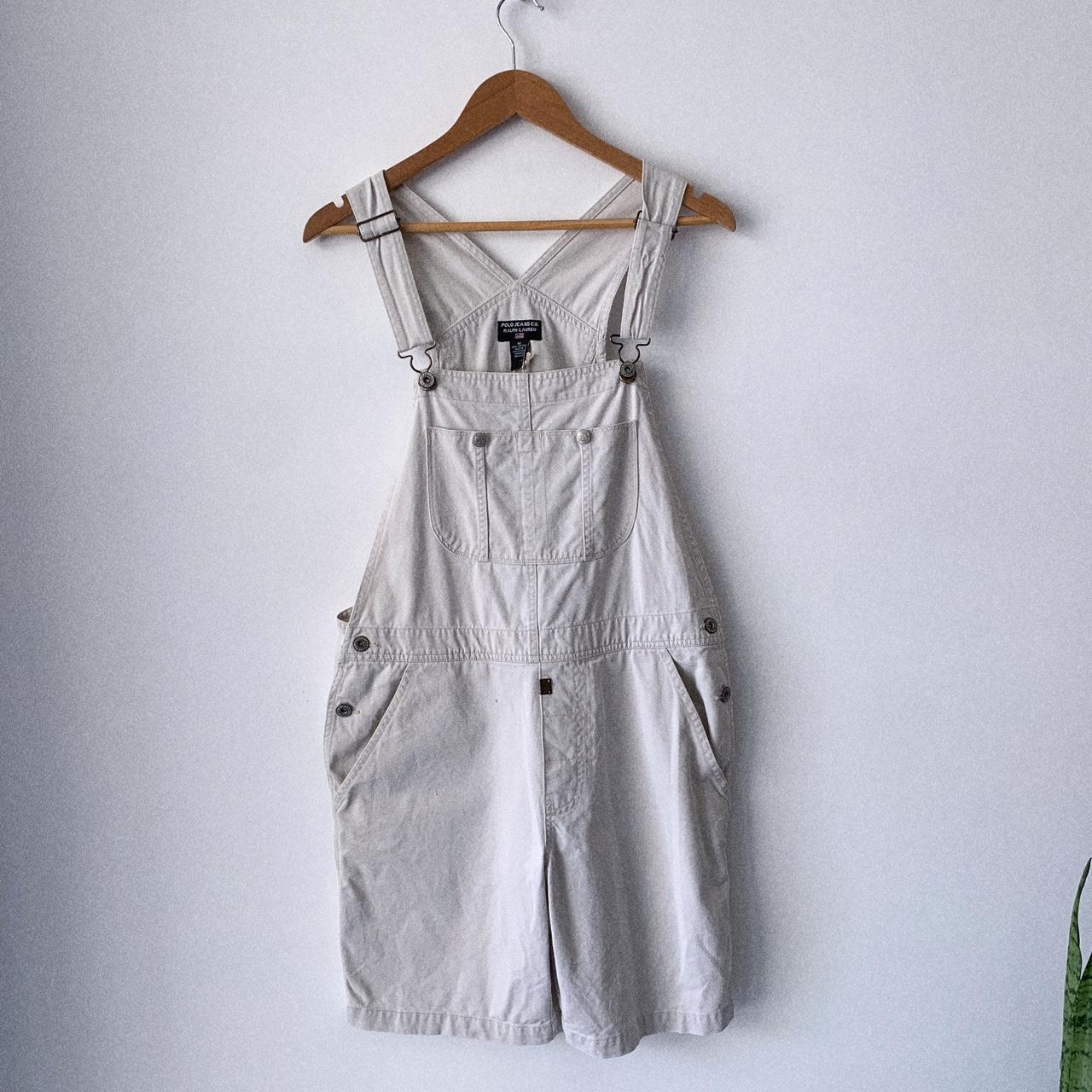 Lovely off-white coloured short overalls from Polo... - Depop