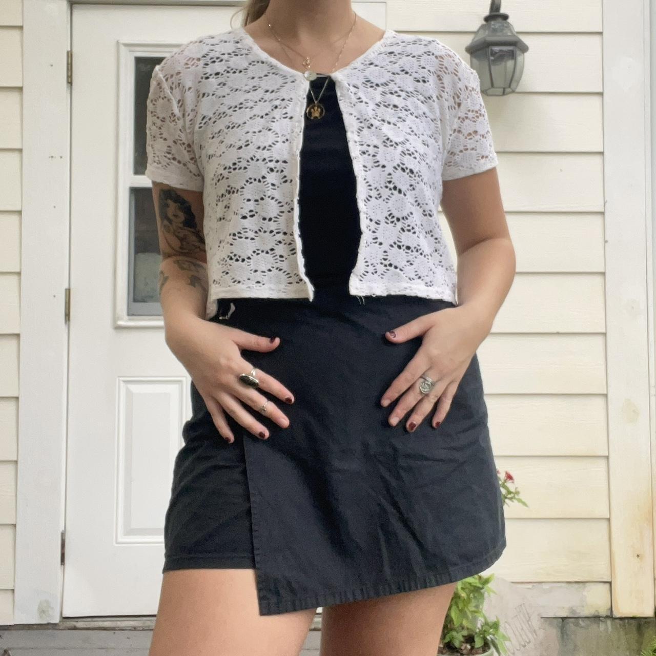 Vintage crochet top Super dainty lace pattern - Depop