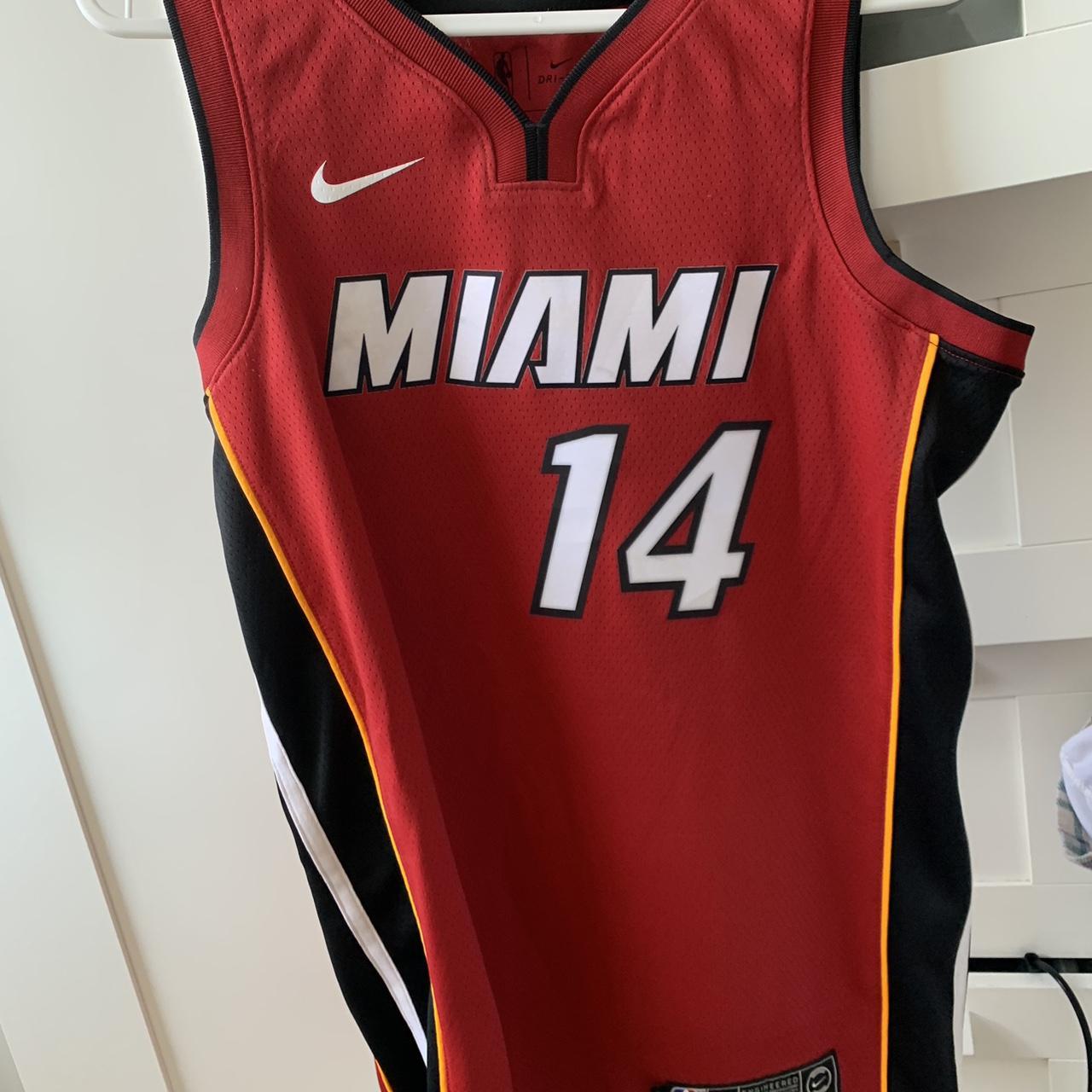 USED Tyler Herro Miami Heat Black Pink City Edition Swingman Jersey Large