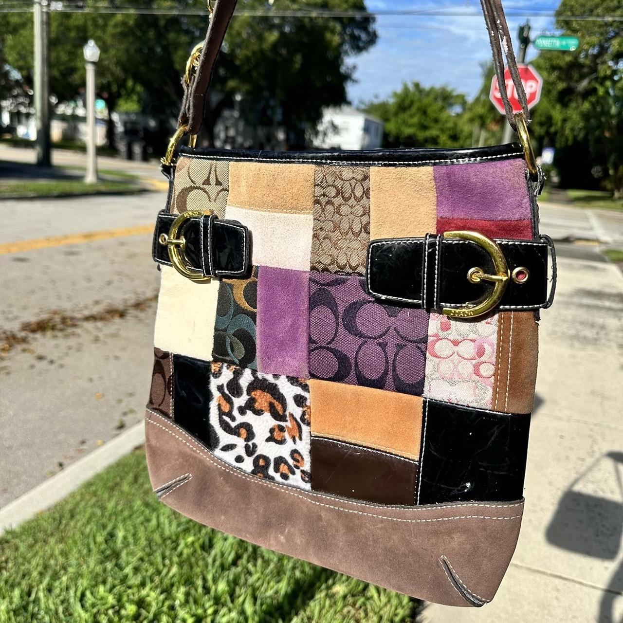 Coach Pink Patchwork Crossbody Bag