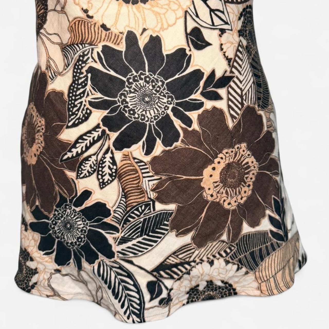 Cache Women's Blouse - Brown/Multi - 6 – Caché Tr… - image 3