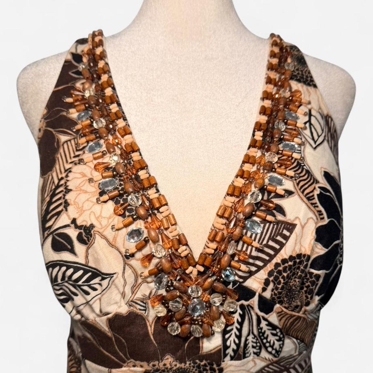 Cache Women's Blouse - Brown/Multi - 6 – Caché Tr… - image 2