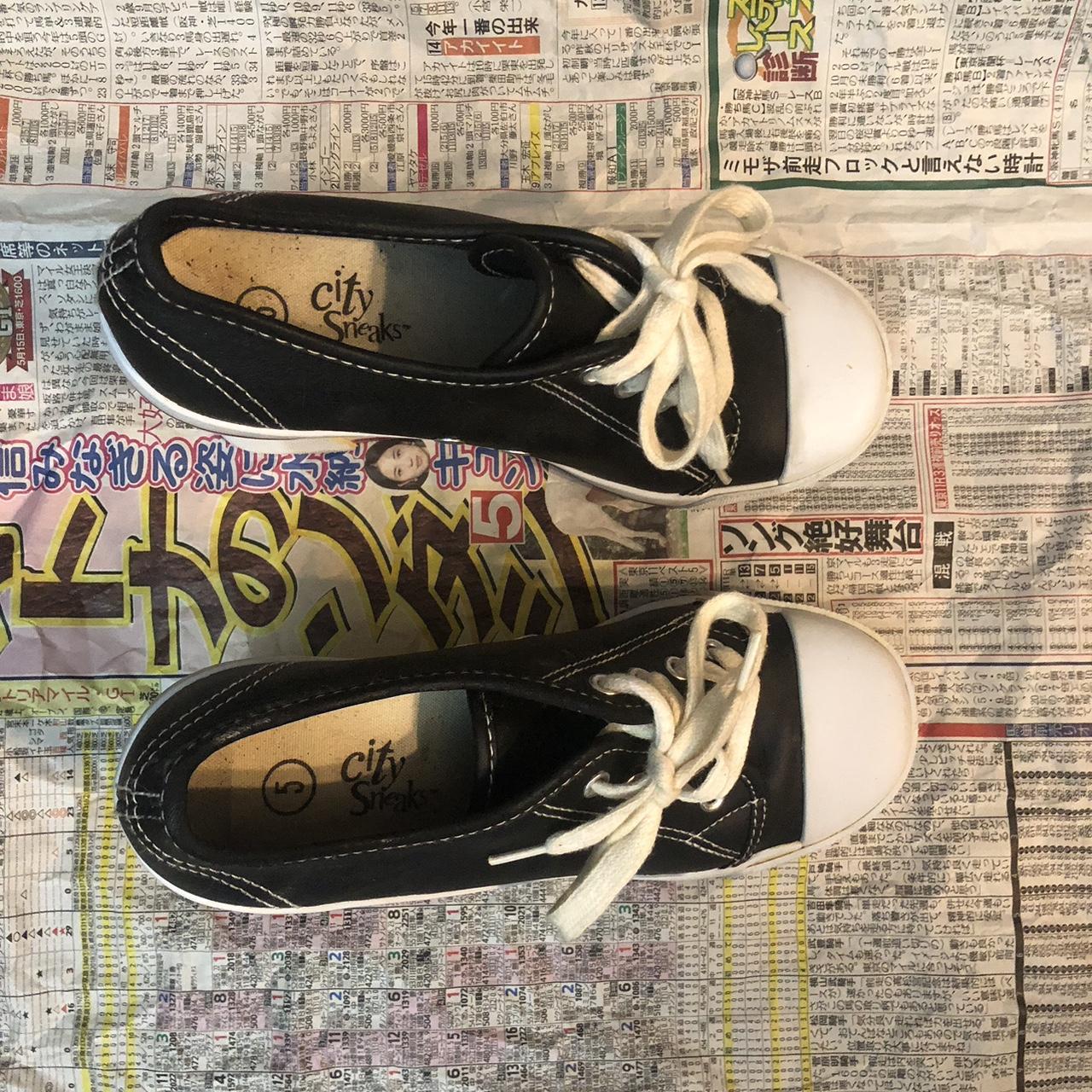 distressed tennis shoes