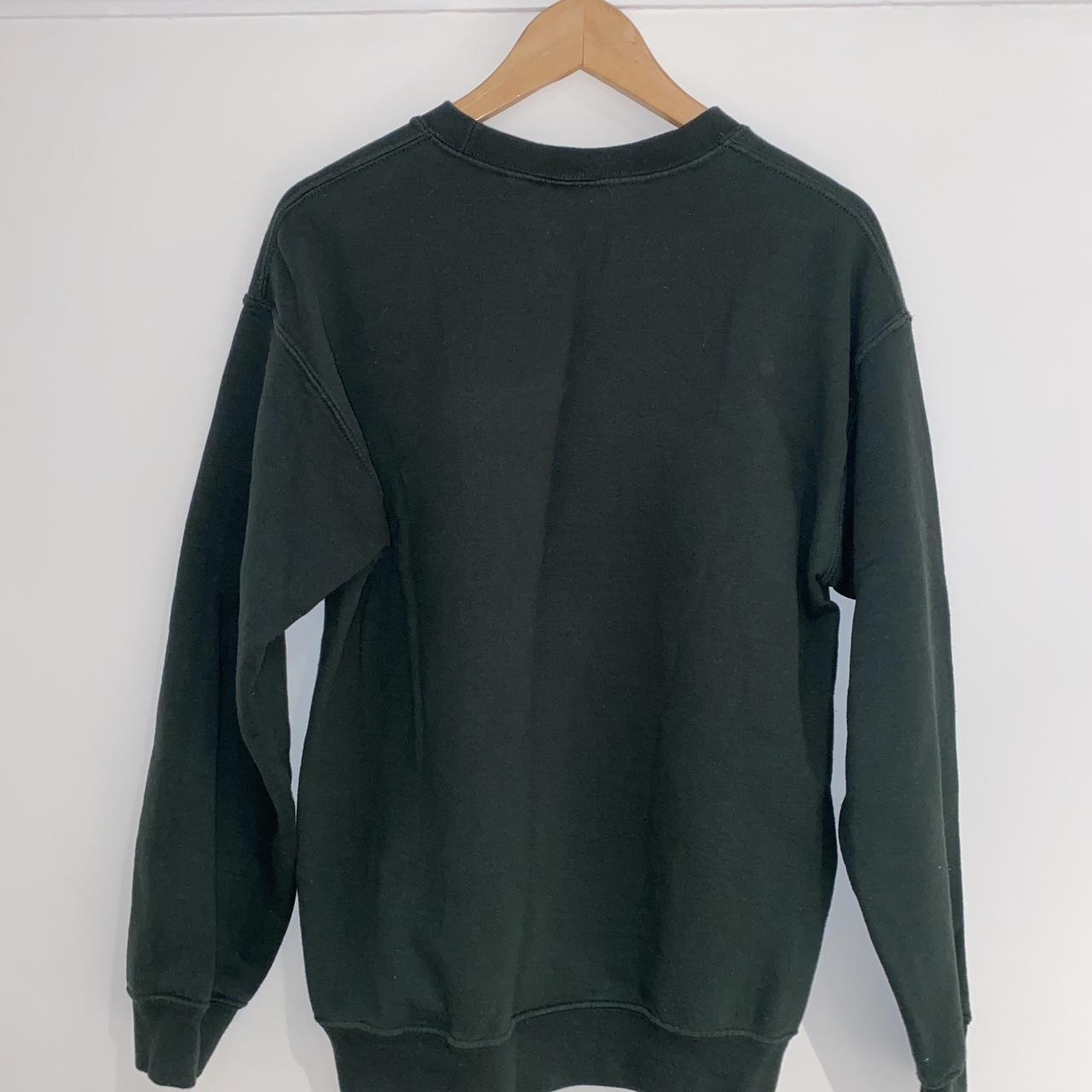 Vintage AMSTERDAM Dark Green Sweatshirt. Minor... - Depop