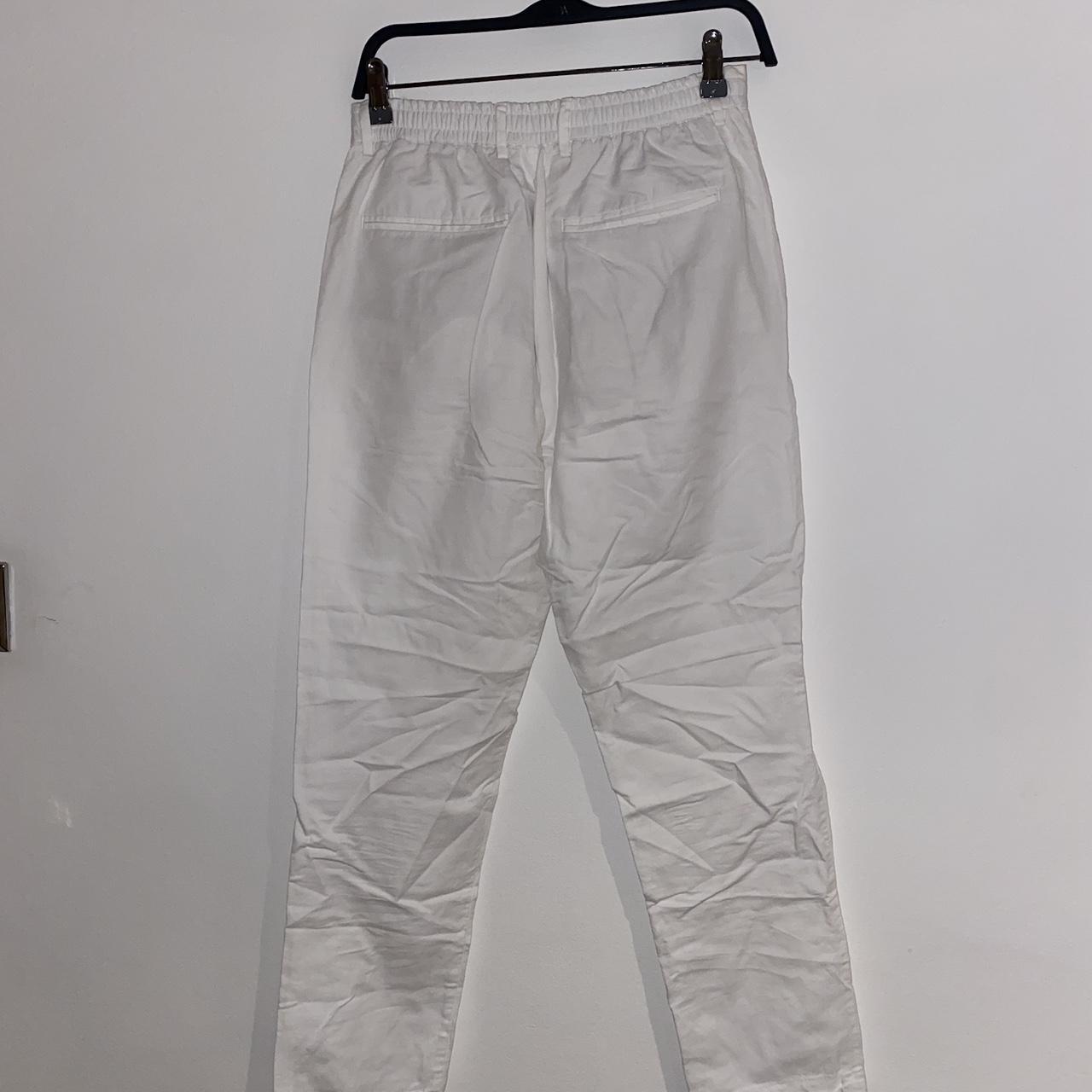 Zara Men's White Trousers Depop