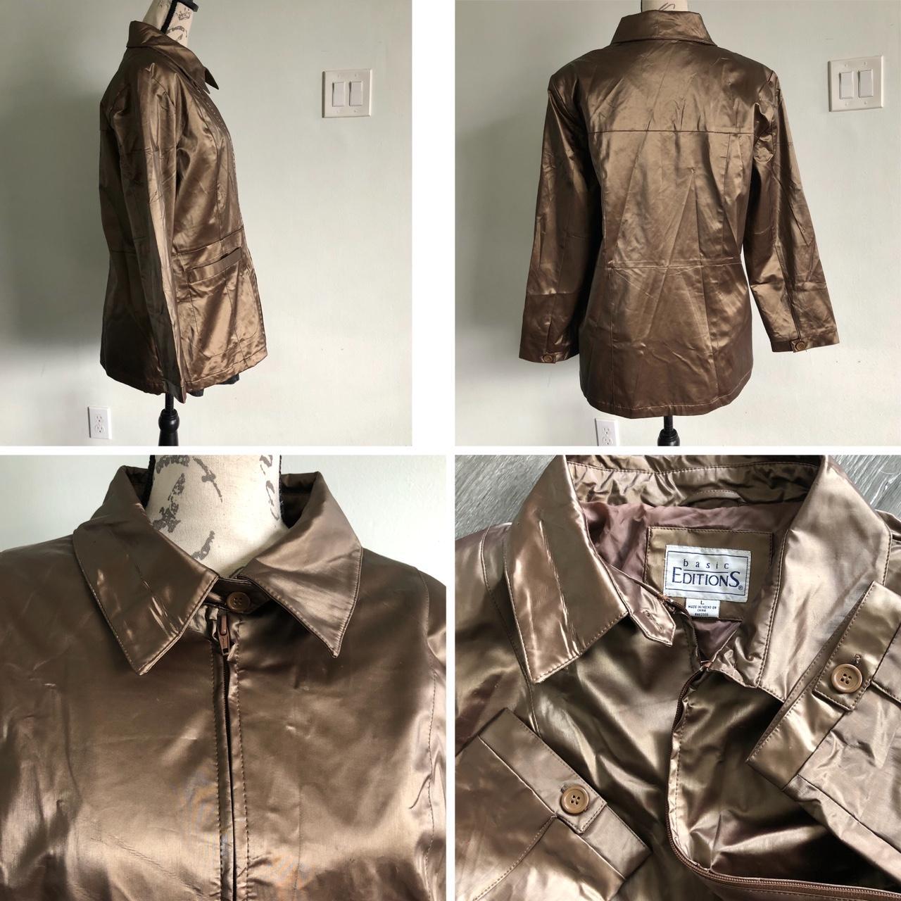Basic Editions Women's Tan and Brown Jacket (4)