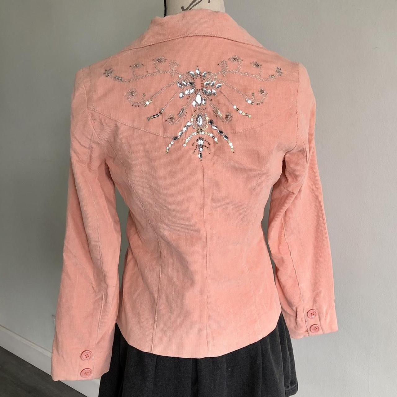 American Vintage Women's Pink and Orange Jacket Depop