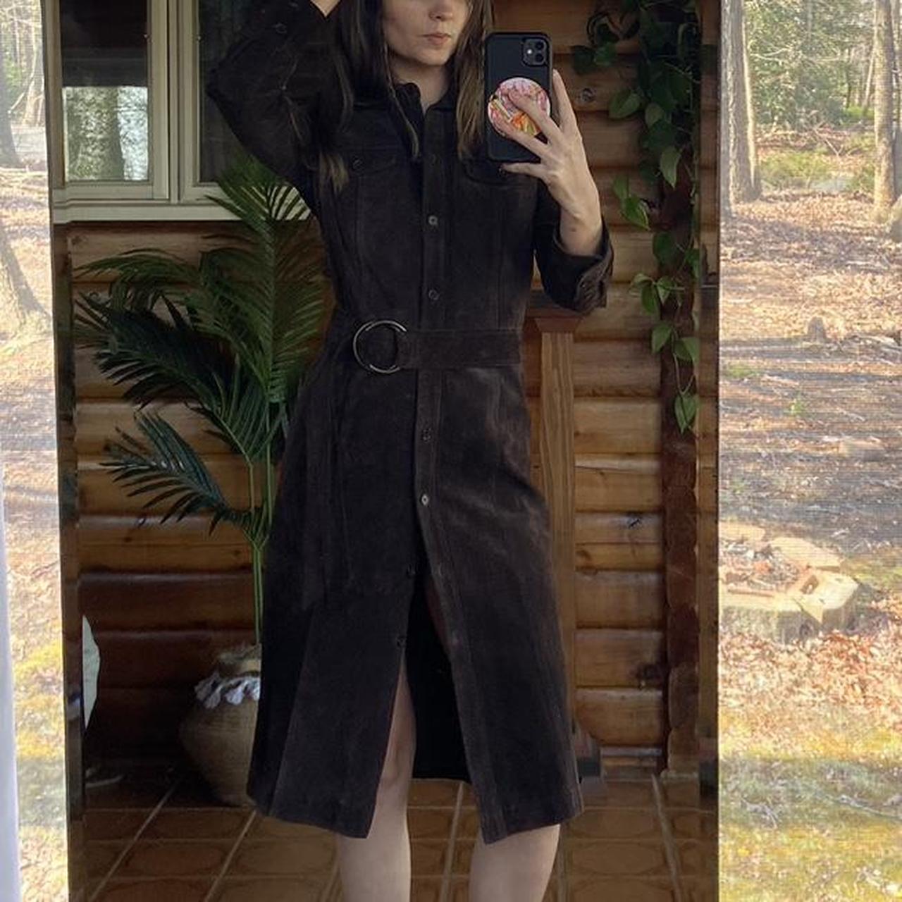 Amazing chocolate suede jacket. Adorable 70s vibes... - Depop