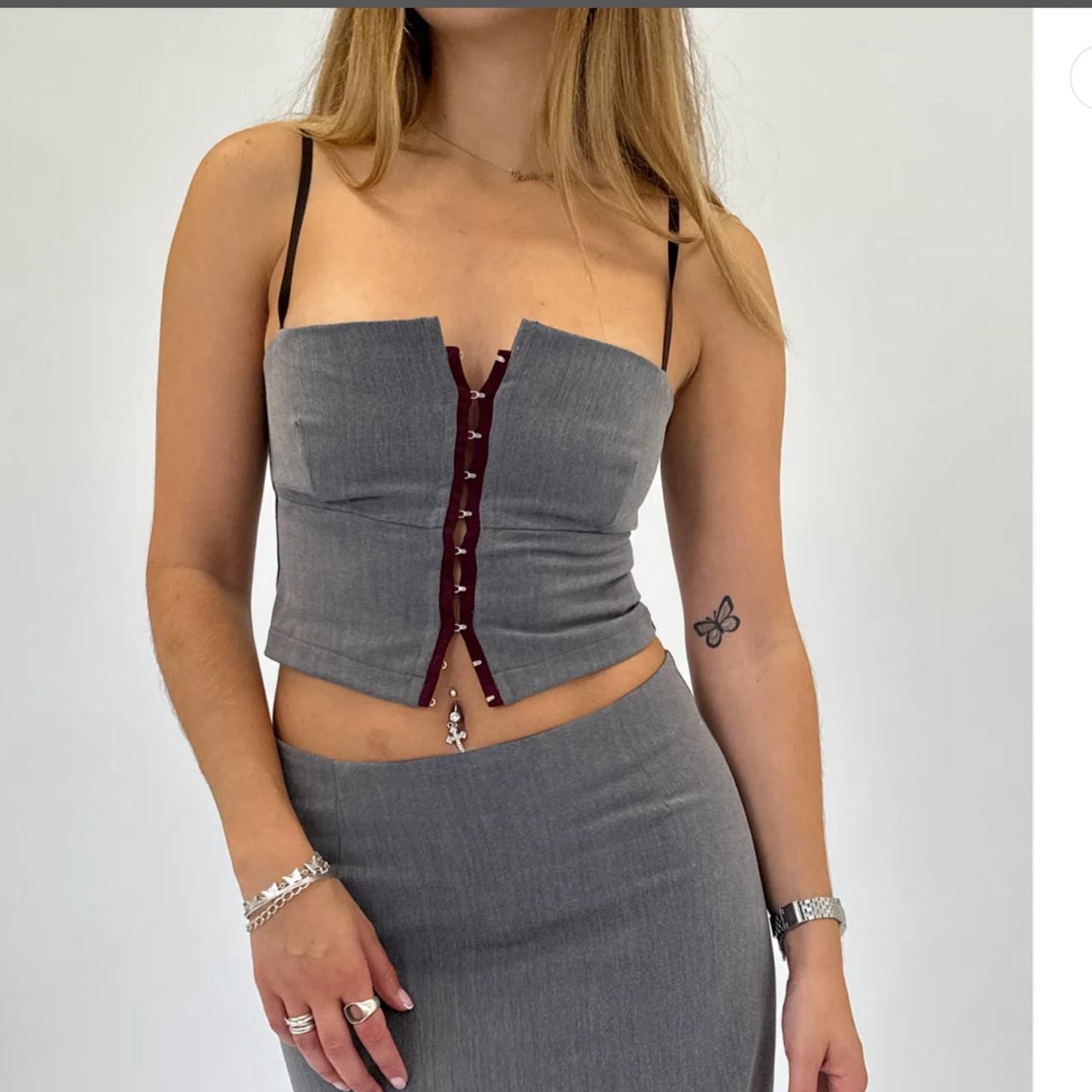 Isabella Vrana Elle top in grey Size M I'm a Depop