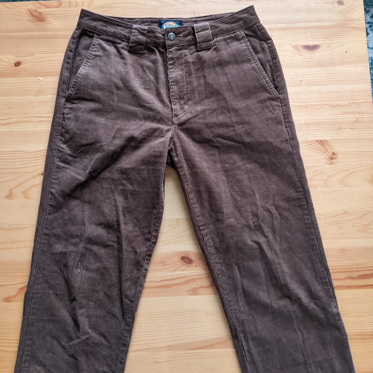 Brown corduroy Dickies - size 30 - super comfy -... - Depop