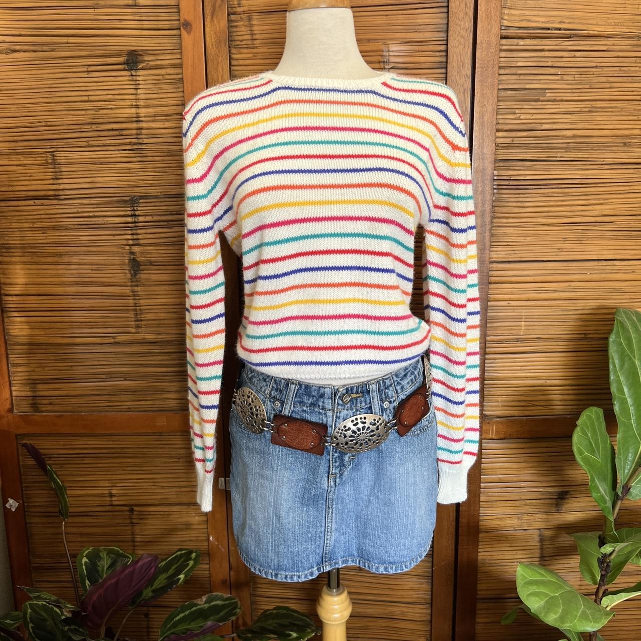 80s 2025 rainbow sweater