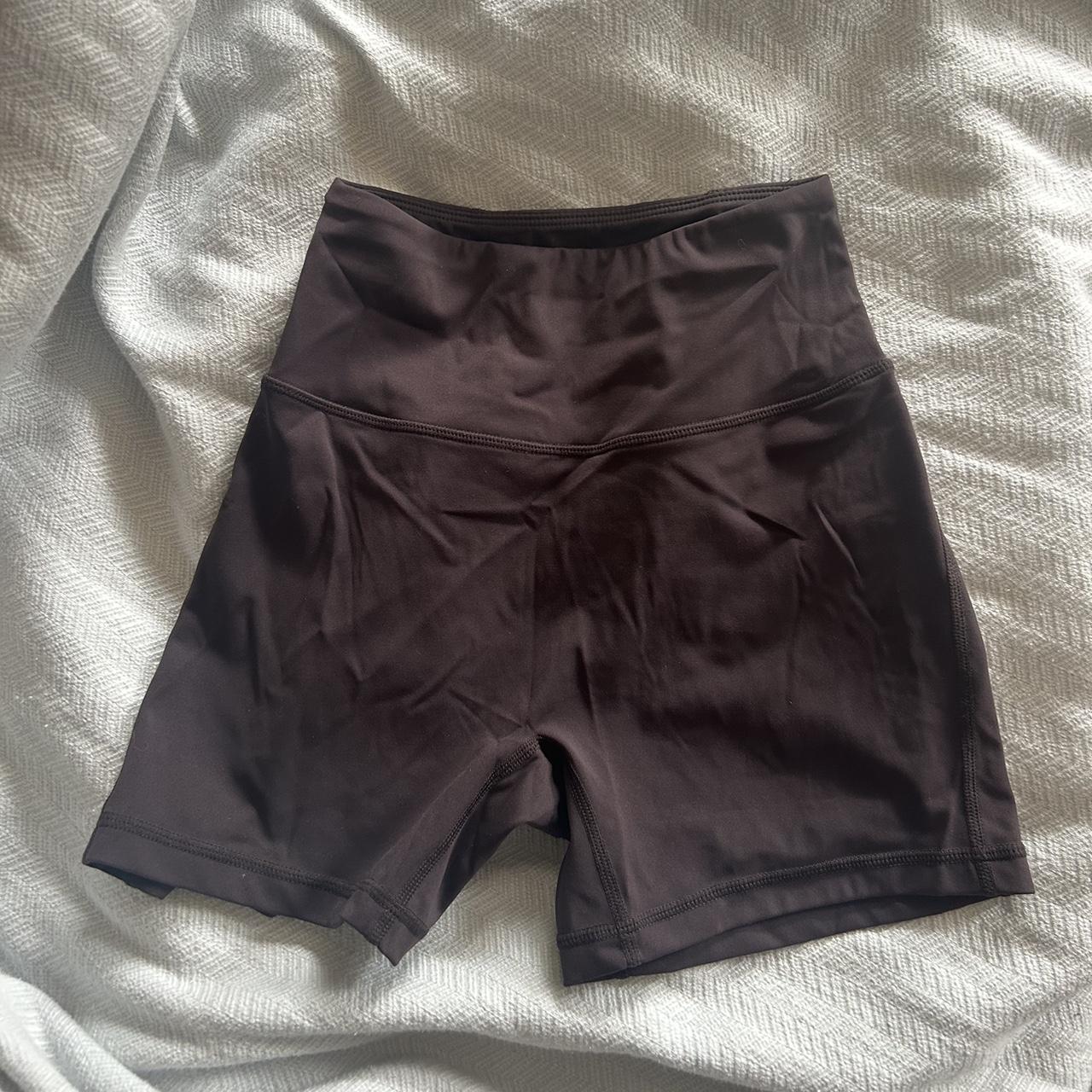 Alphalete shorts in dark brown color Like new... - Depop