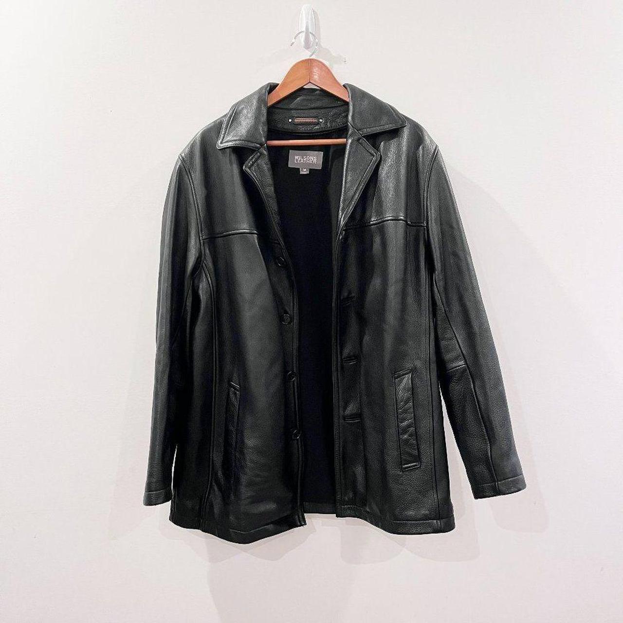 Medium Mans Coat Wilsons Leather deals Black