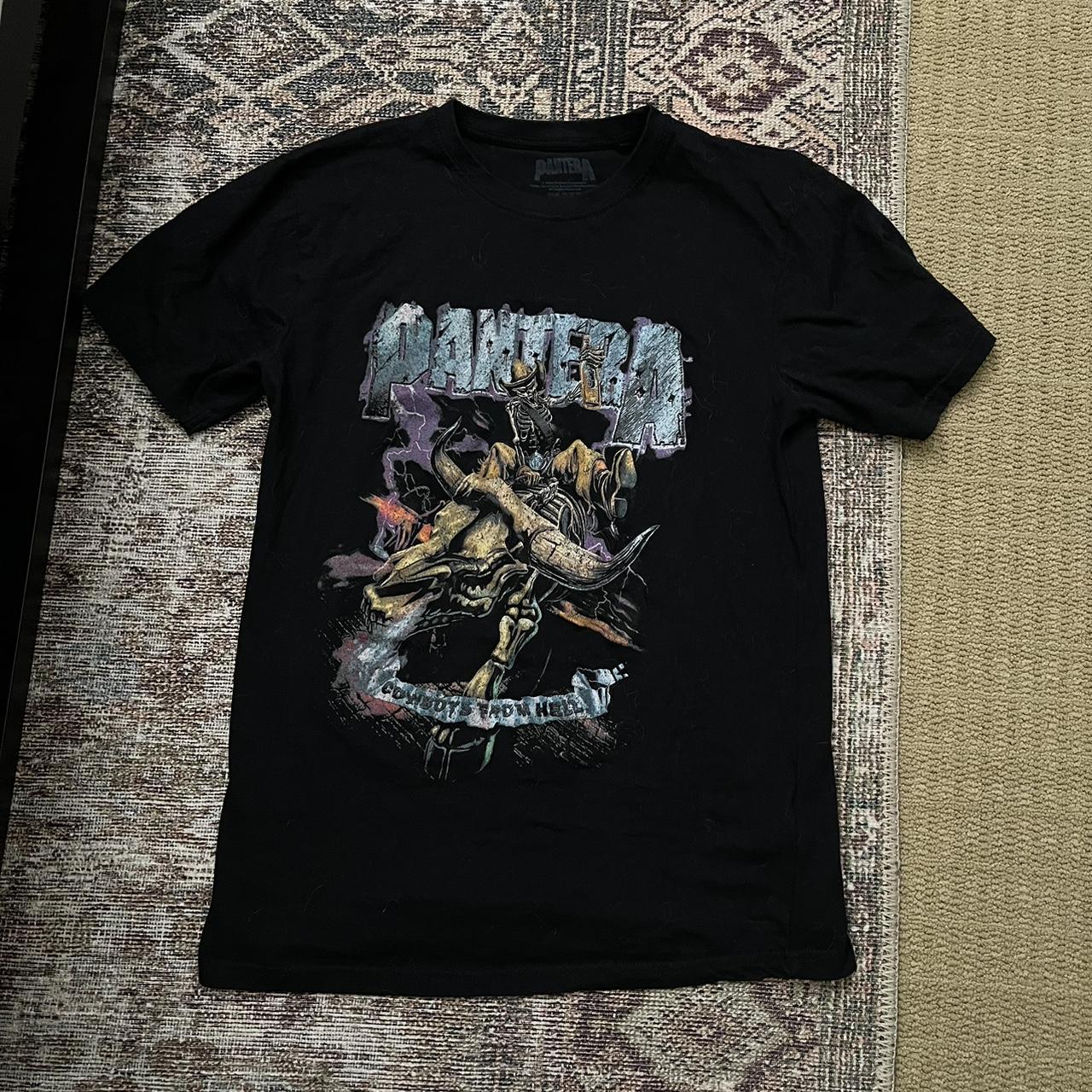 Pantera band t shirt in black size s men’s not from... - Depop