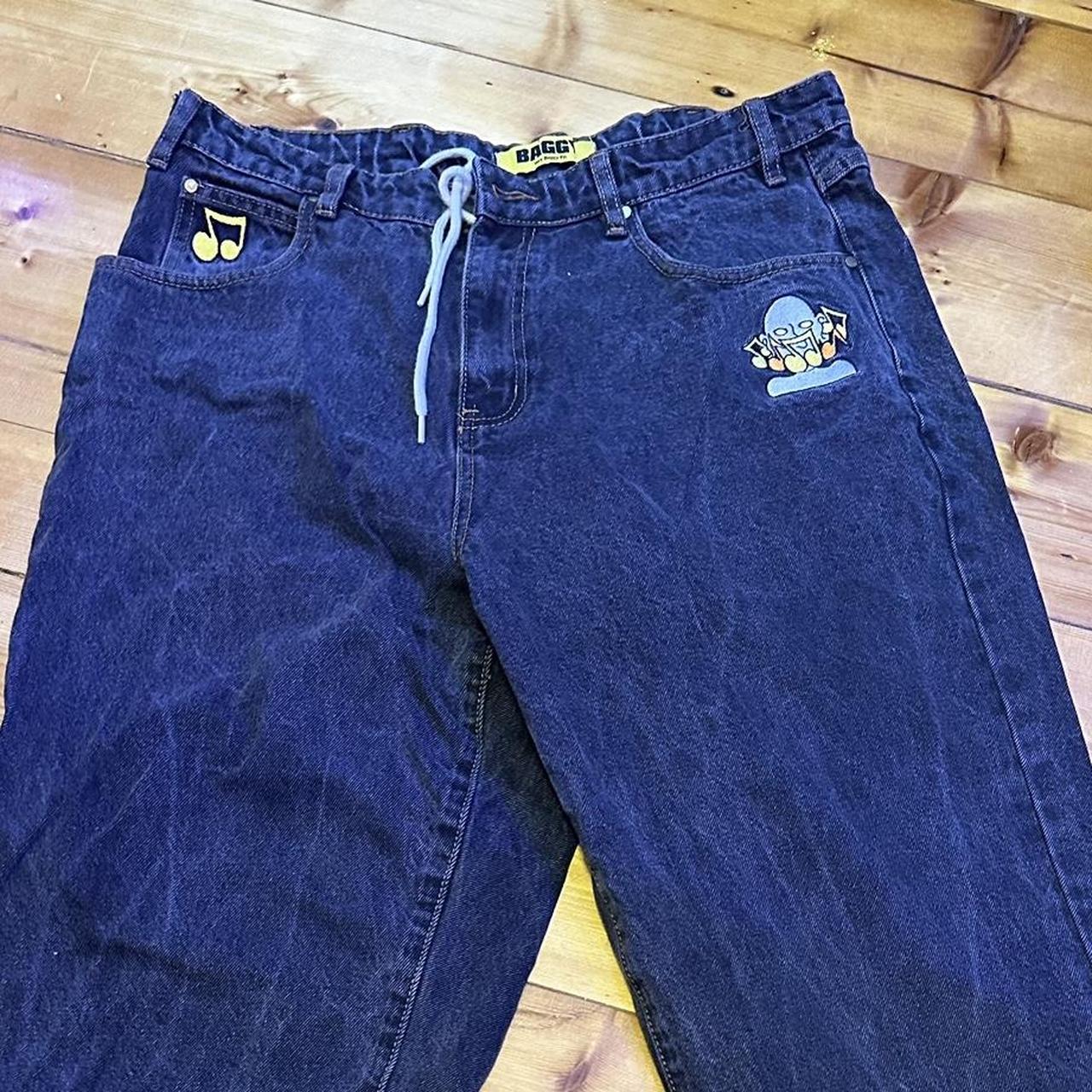 black butter goods jeans size 34 baggy great... Depop