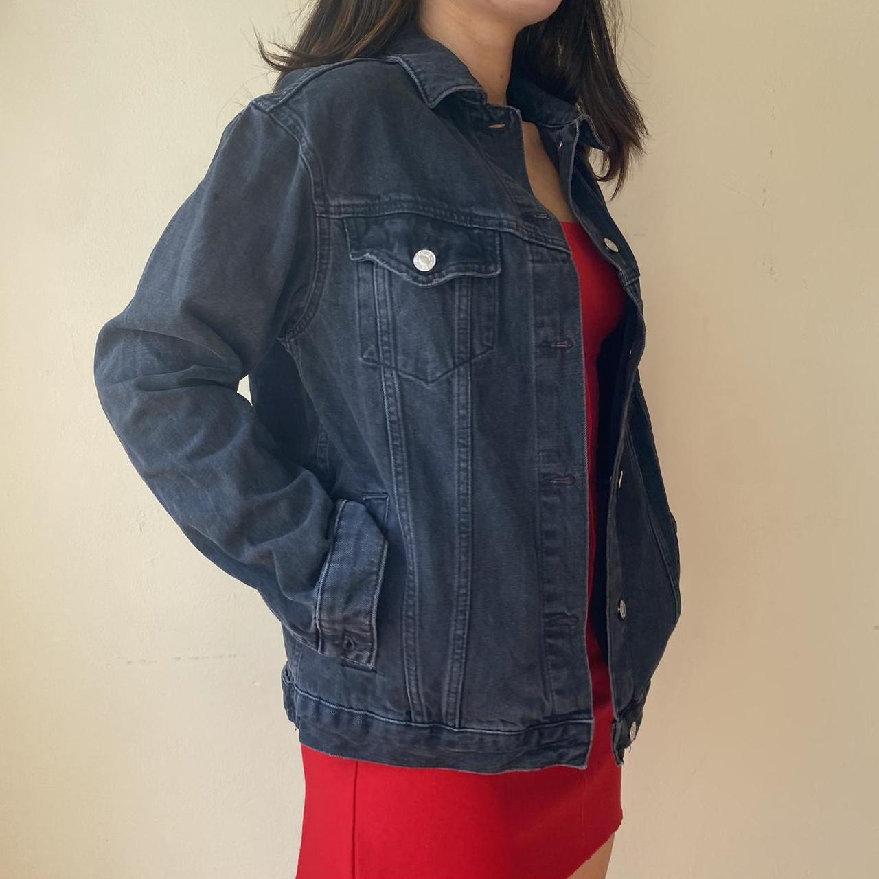 BLACK DENIM JACKET Free shipping • instant... Depop