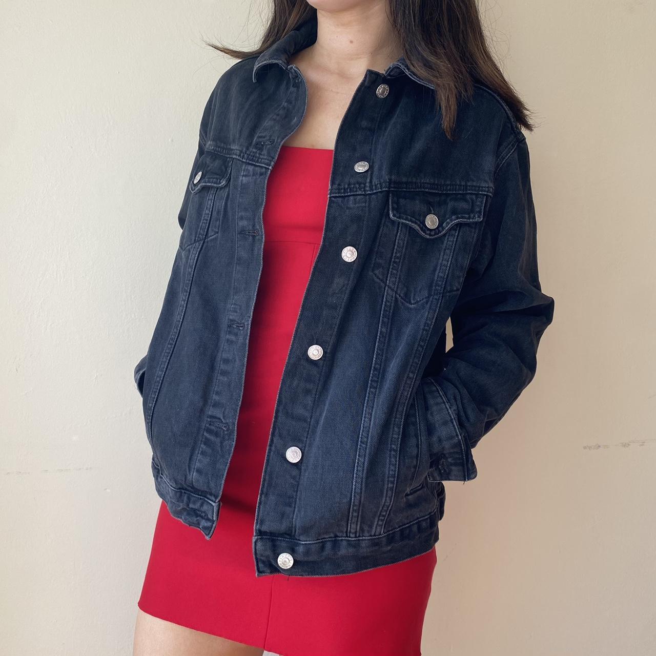 BLACK DENIM JACKET Free shipping • instant... Depop