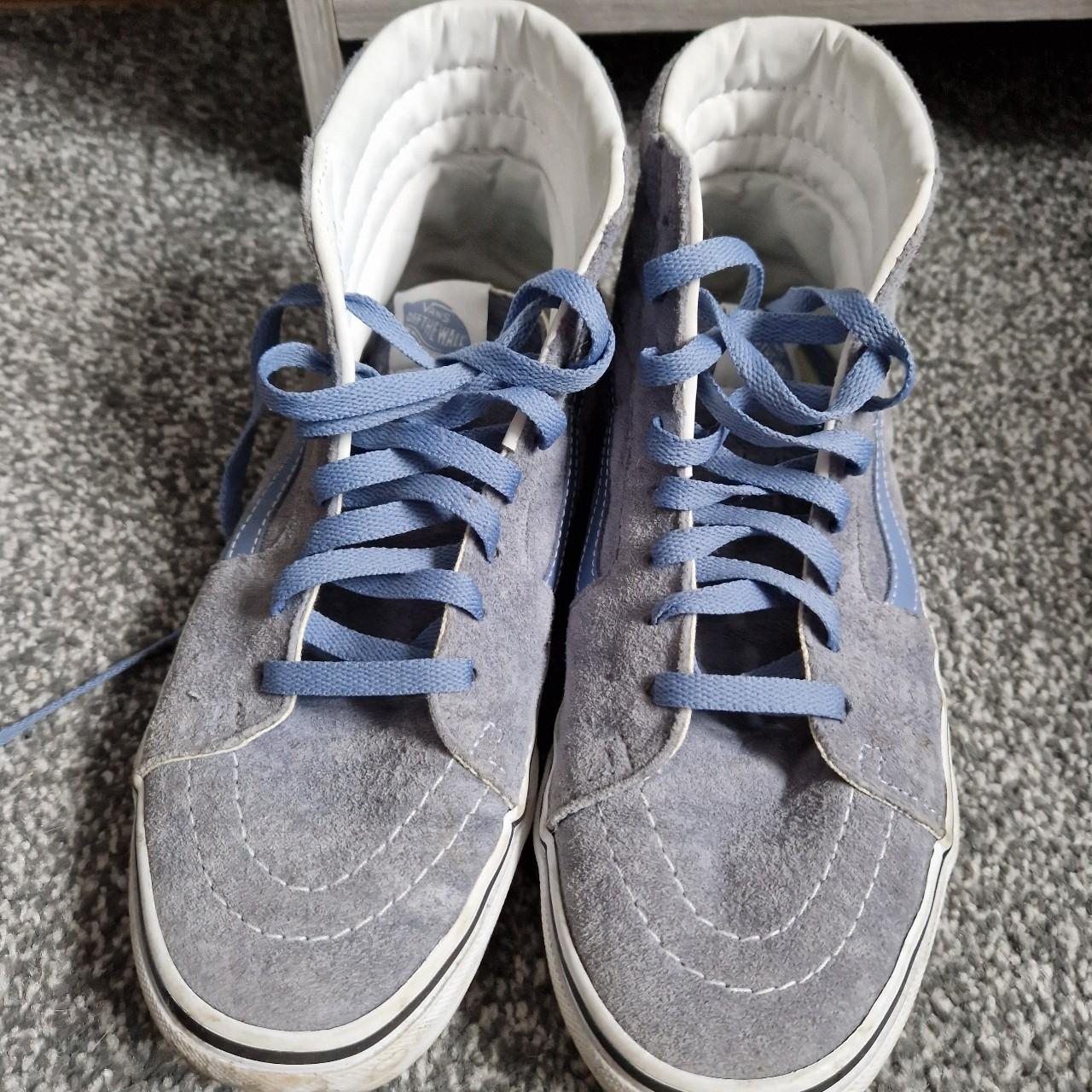 Stunning blue suede vans shoe Great condition Comfy... - Depop