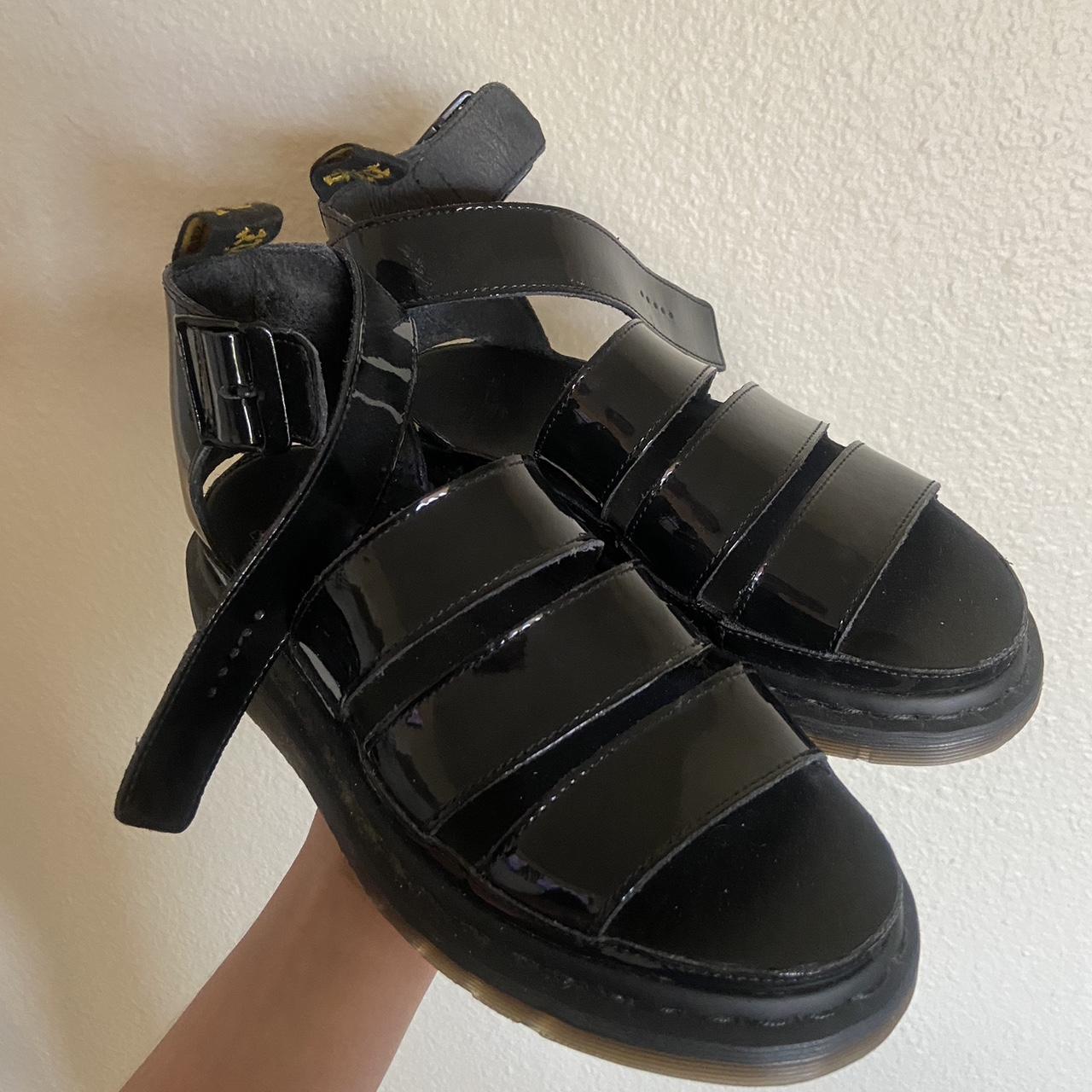 Dr Marten patent leather sandal Size 6, Only worn