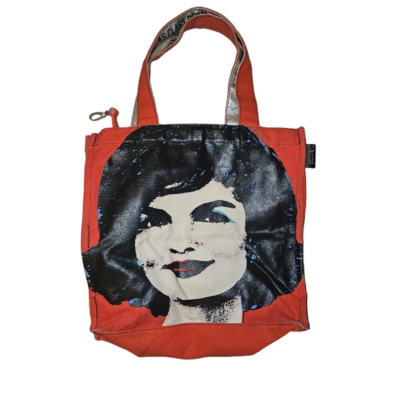   ANDY WARHOL ショルダーバッグ ANDY WARHOL x Loop NYC Red Jackie O Bag Distressed | Depop