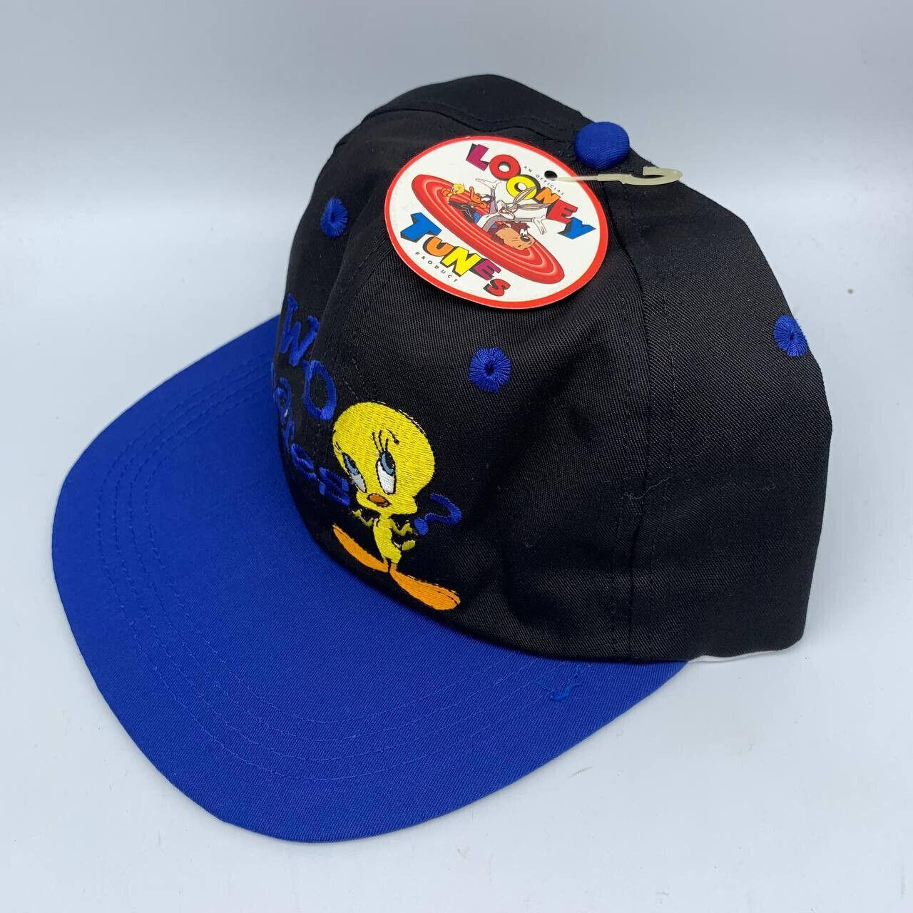 Tweety Bird Who Cares? Looney Tunes Hat Stretch Cap... - Depop