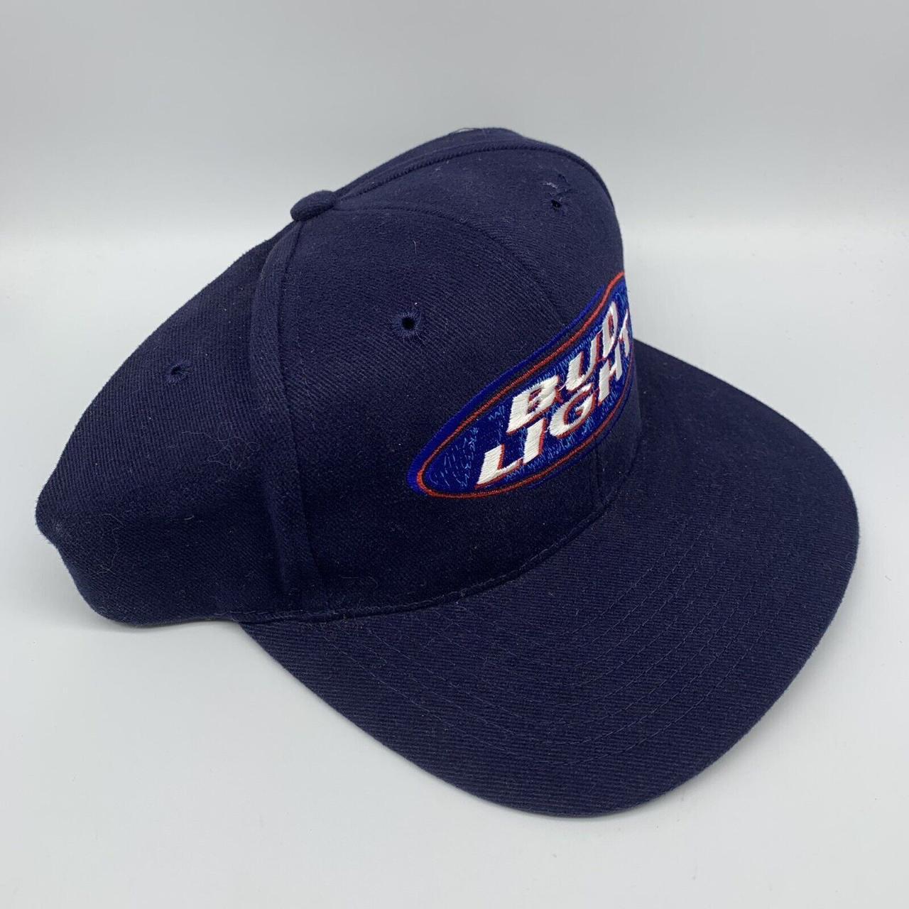 Vintage Bud Light Logo Nascar Nissin Cup Hat... - Depop