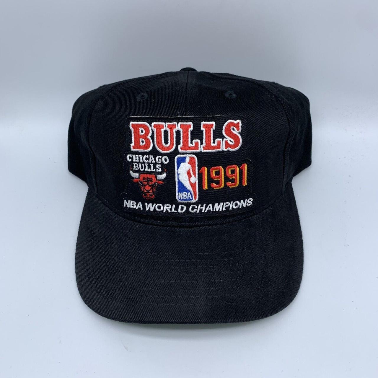 Chicago Bulls 1991 Champions Mitchell & Ness Hat... - Depop