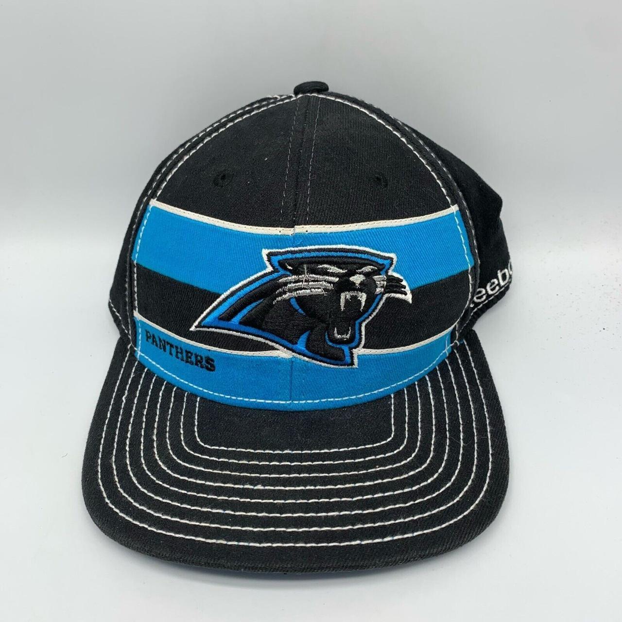 Vintage Carolina Panthers NFL L /XL Reebok Hat... - Depop