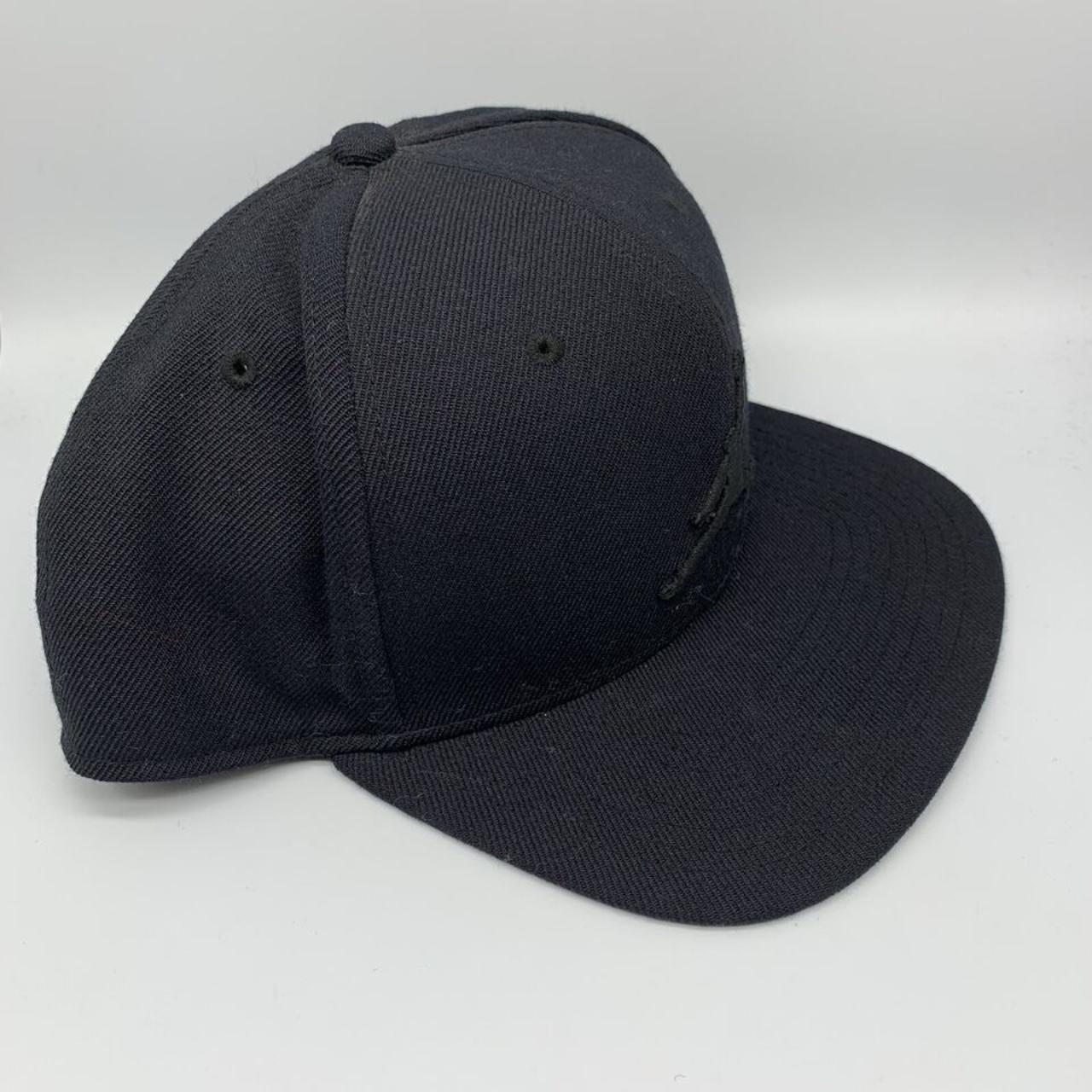 Air Jordan Triple Black Jumpman Hat Snapback... - Depop