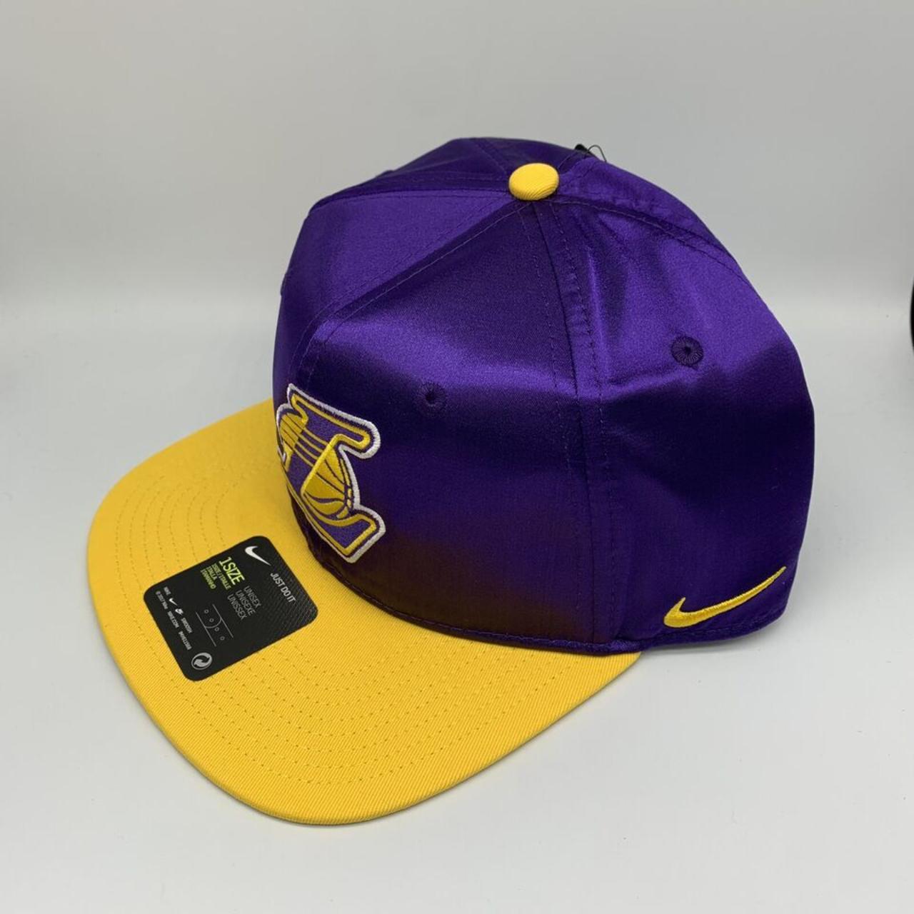 Los Angeles Lakers Satin Nike Hat Snapback Cap Kobe - Depop