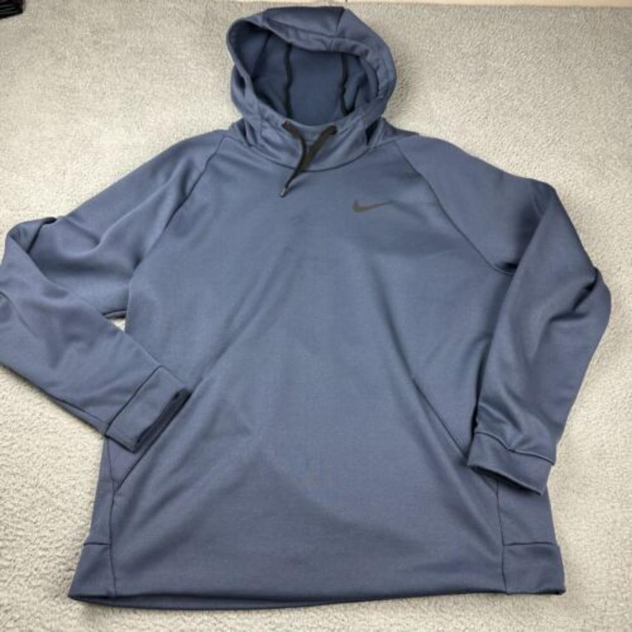 #Nike Men's Therma Blue #Hoodie 932022-471 Size XL... - Depop