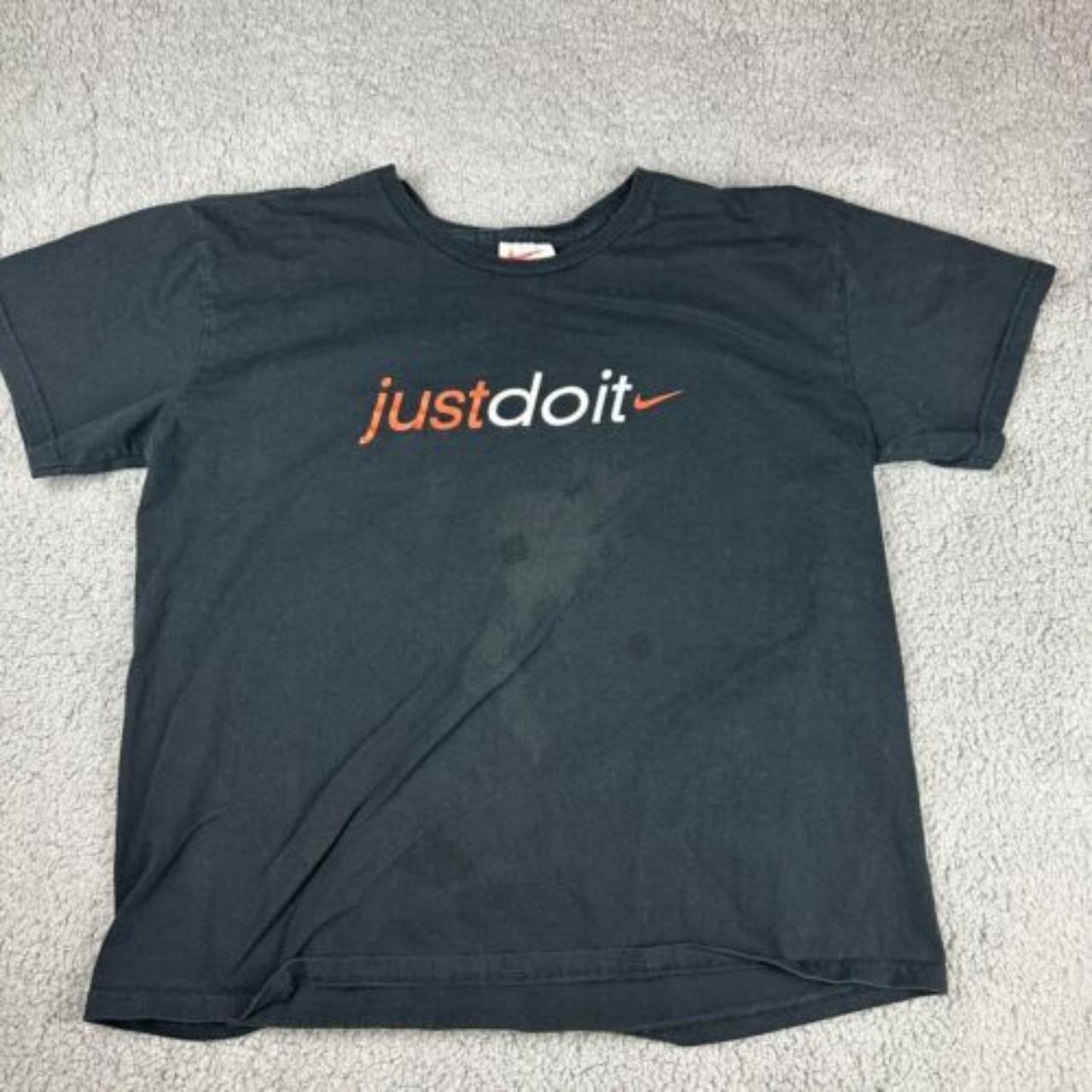 nike just do it black shirt
