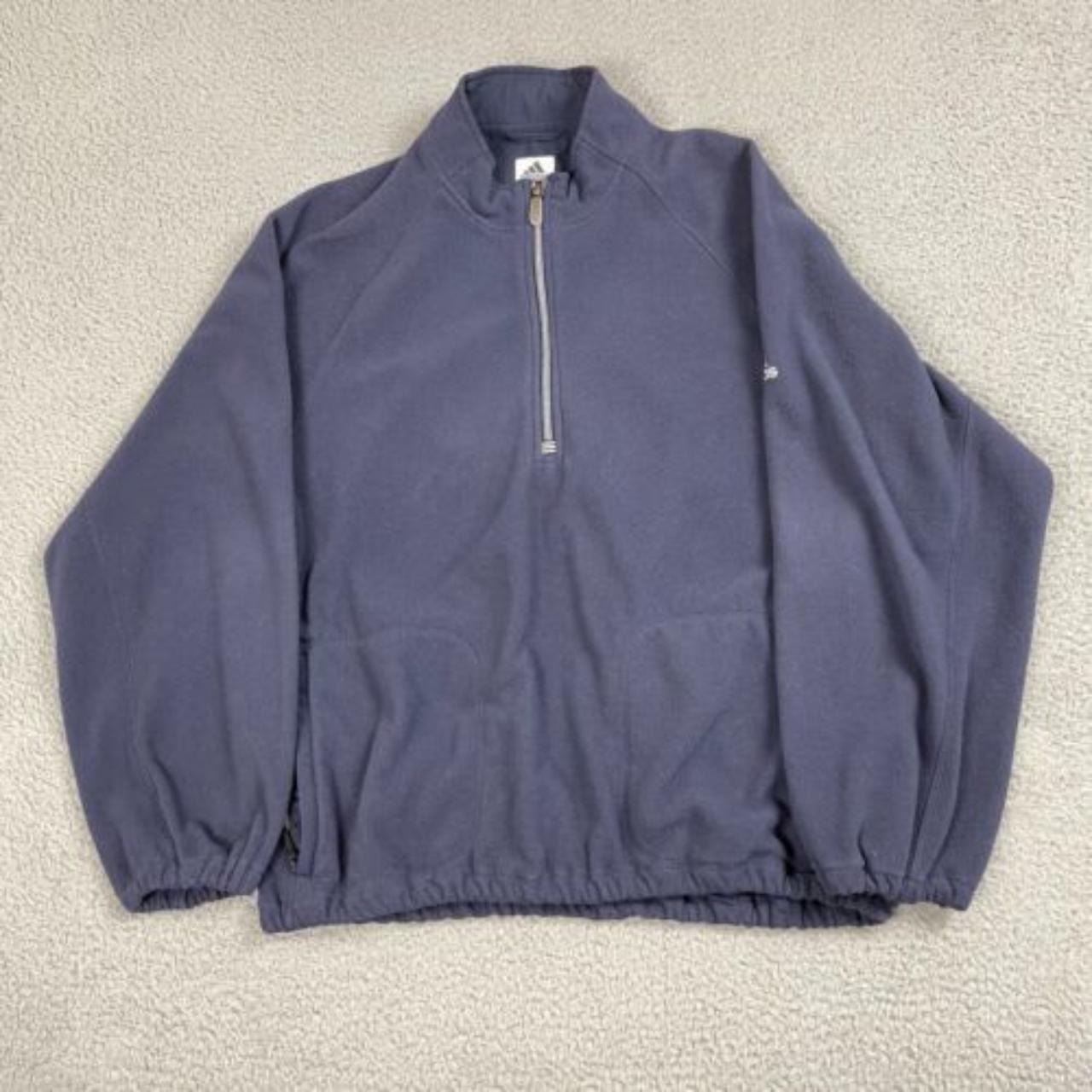 #Adidas #Logo Fleece Half-Zip Quarter-Zip #Pullover... - Depop