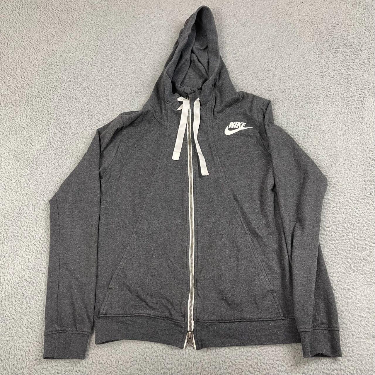 #Nike #Sweater Womens Small Gray #Hoodie Full Zip... - Depop