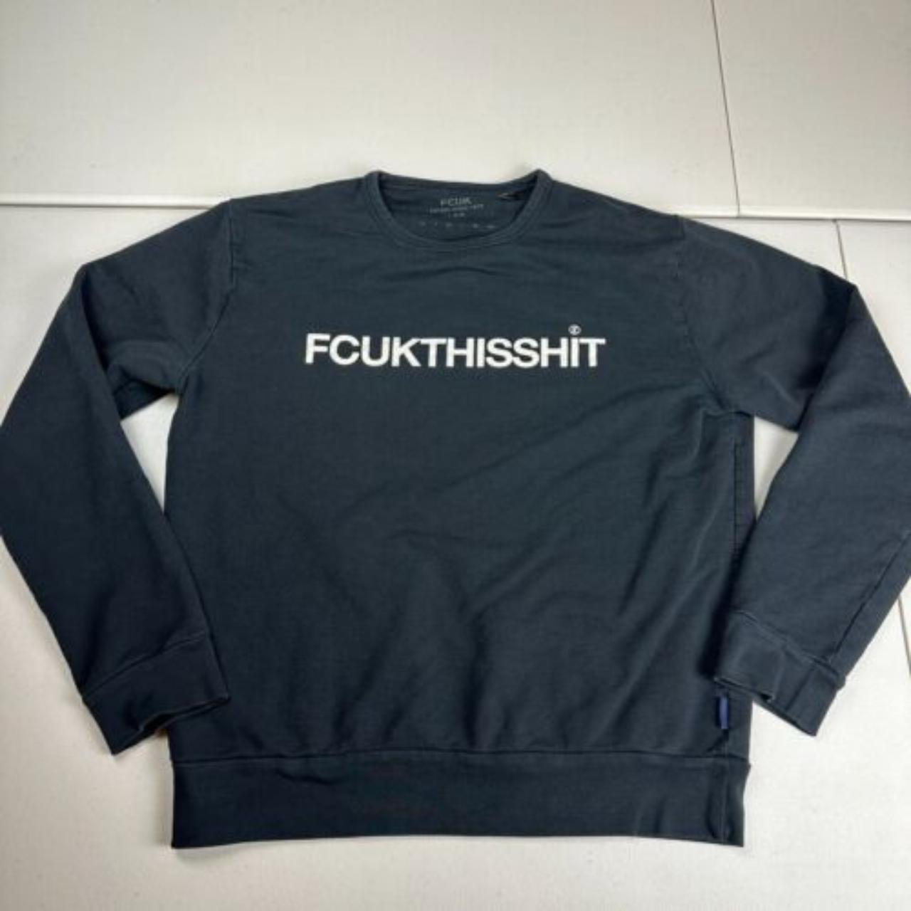 #FCUK Black #Sweater Sweatshirt Adult Size Medium... - Depop