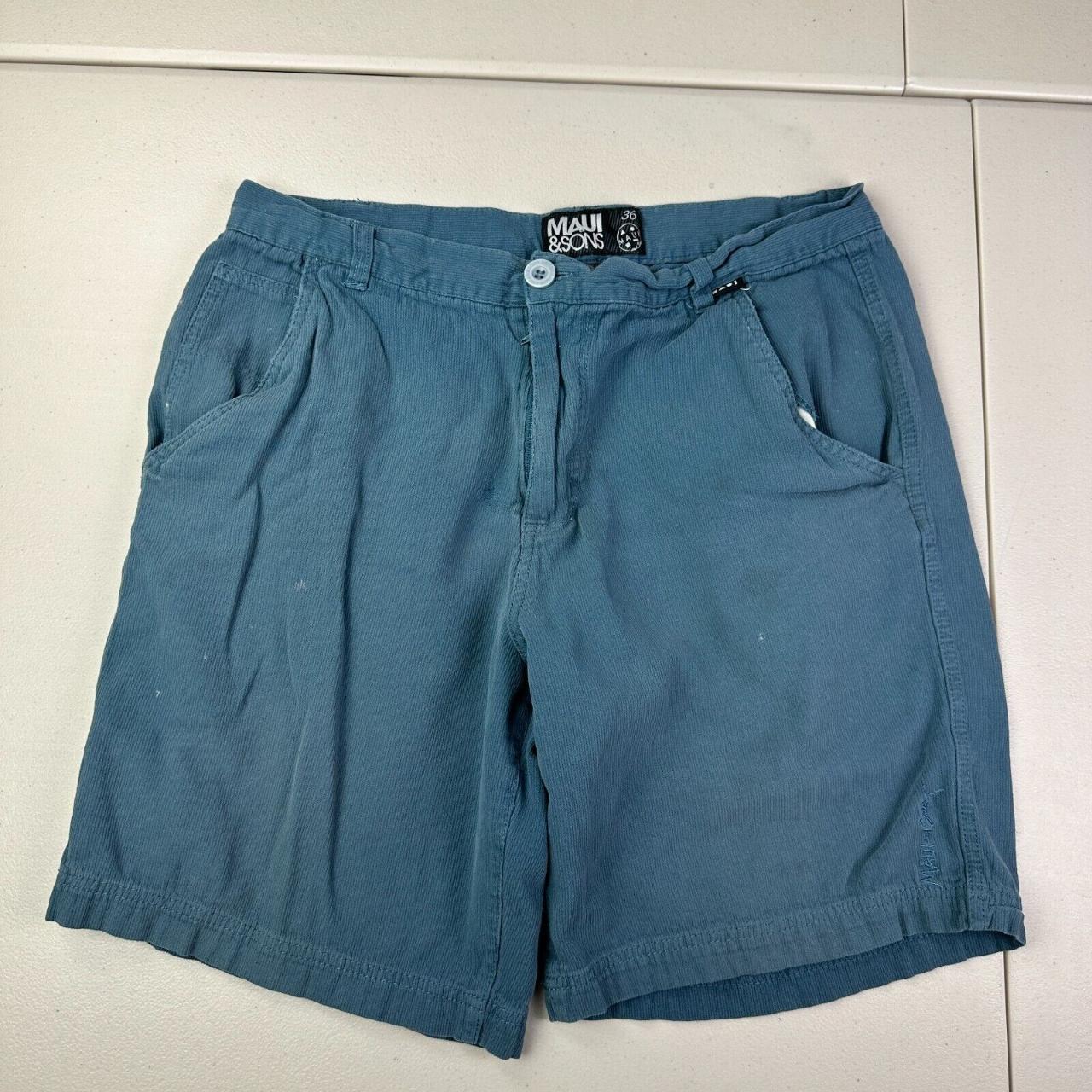 #Maui And #Sons Blue Shorts Adult Size 36 #Pockets... - Depop