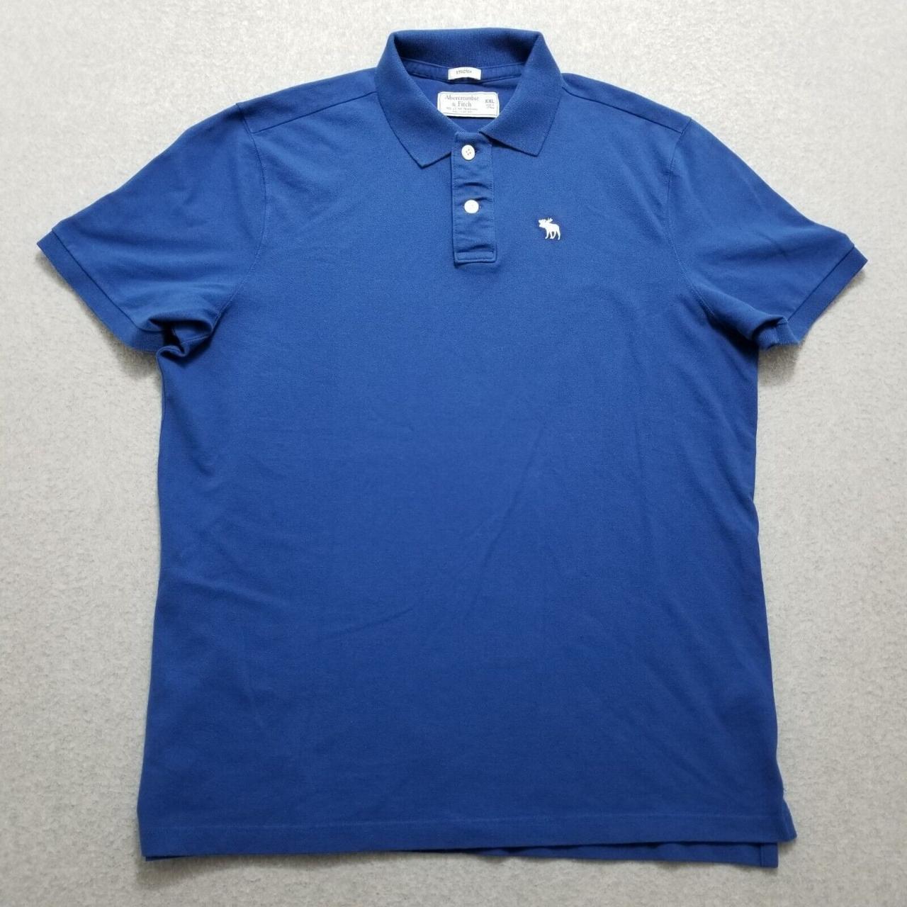 #Abercrombie & #Fitch #PoloShirt Mens XXL Blue... - Depop