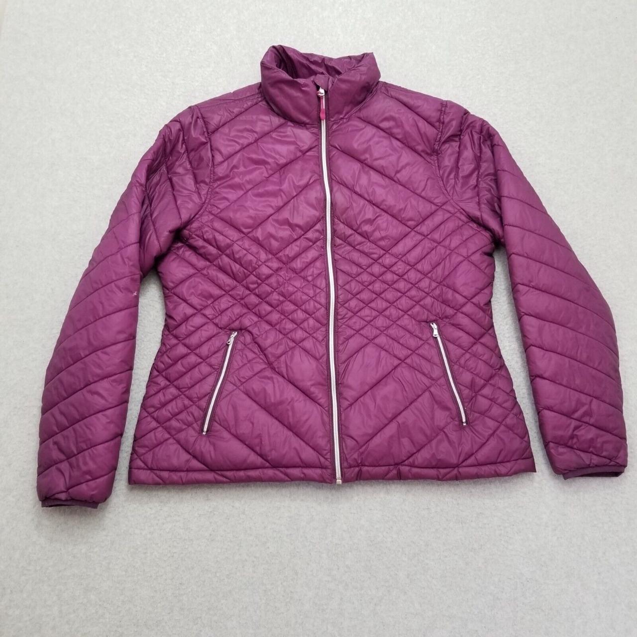 #Tek #Gear #Puffer #Jacket Womens XL Pink Full Zip... - Depop